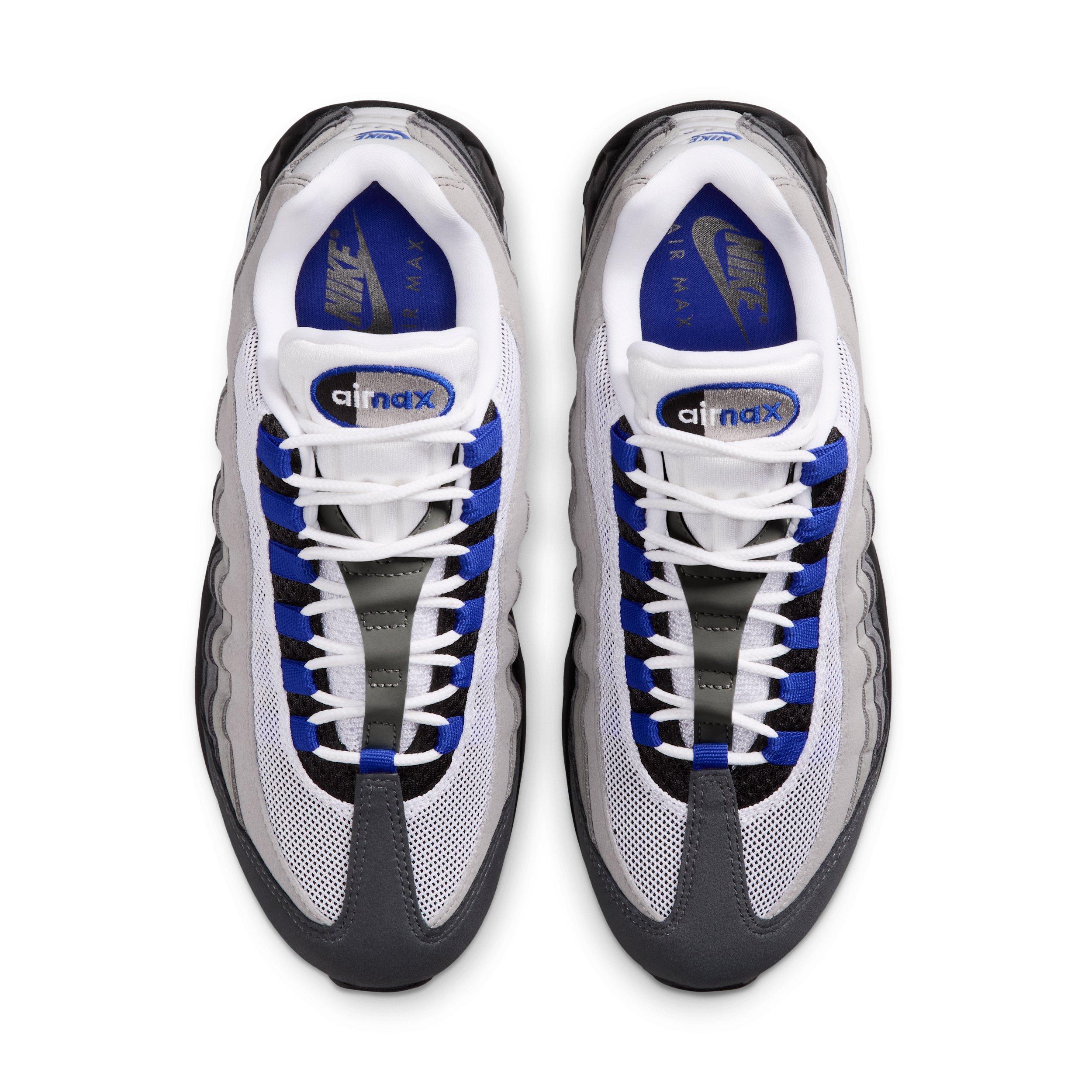 Nike Air Max 95 Big Bubble "Black/White/Medium Grey/Old Royal" Women's Shoe - BLACK/WHITE/MD GREY/ROYAL Thumbnail View 4