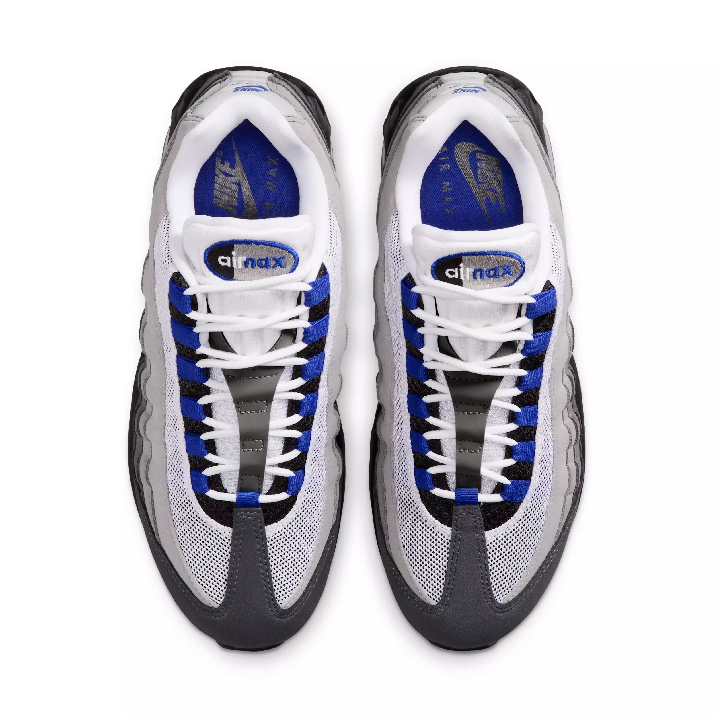 Nike Air Max 95 Big Bubble "Black/White/Medium Grey/Old Royal" Women's Shoe - BLACK/WHITE/MD GREY/ROYAL