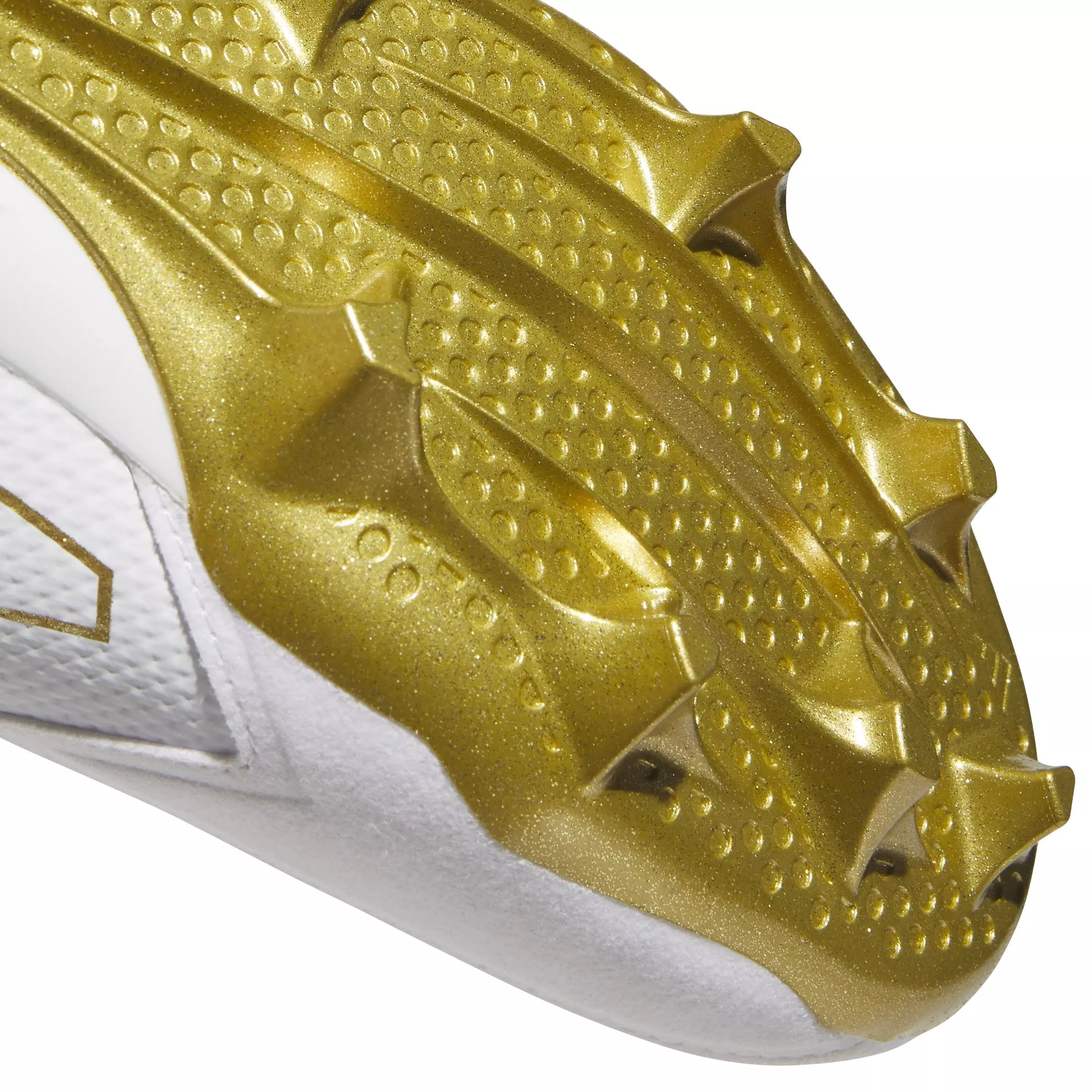 adidas Adizero Electric + "Ftwr White/Ftwr White/Gold Metallic" Men's Football Cleat - WHITE/WHITE/GOLD