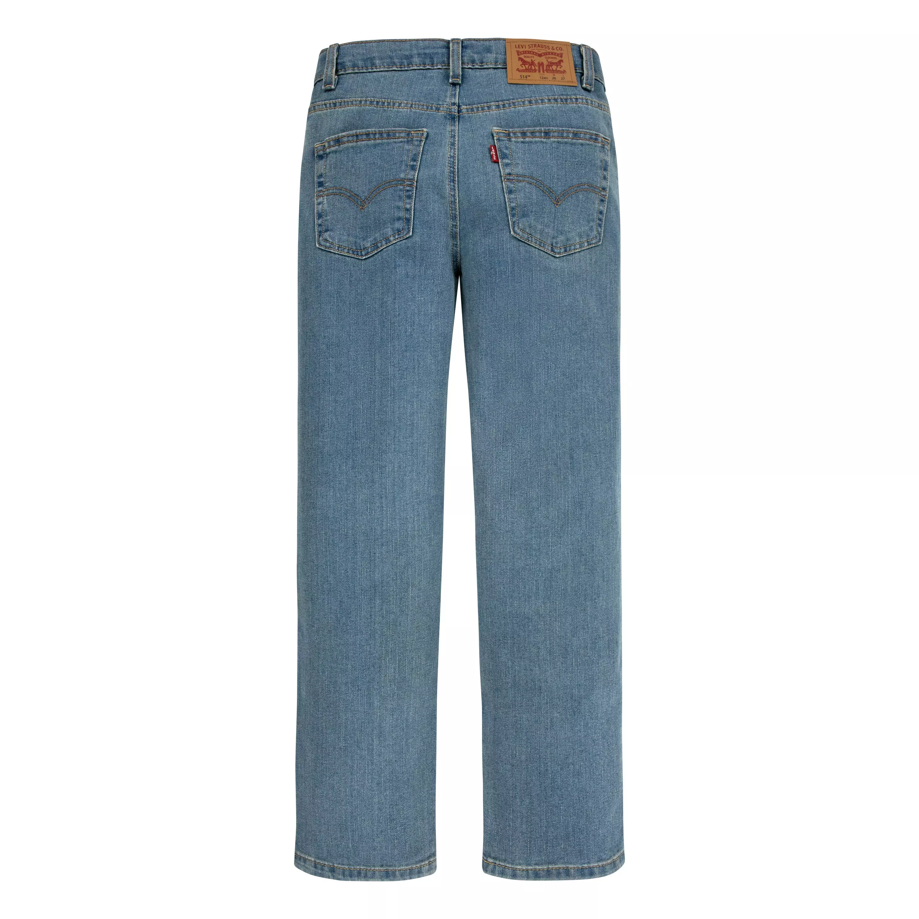 Levi's Big Boys' 514 Straight Performance Classic Light Blue Wash Denim Jeans - LIGHT BLUE