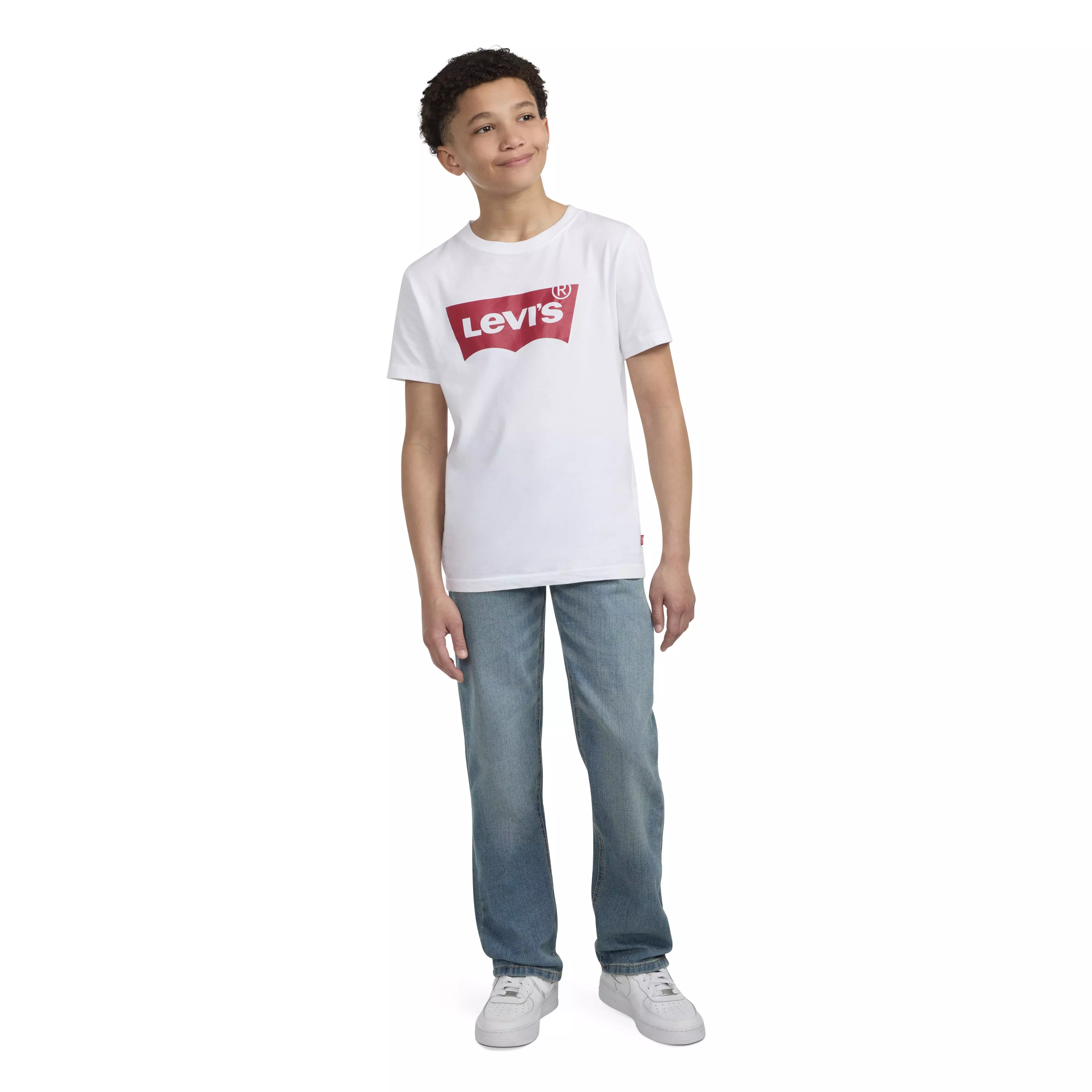 Levi's Big Boys' 514 Straight Performance Classic Light Blue Wash Denim Jeans - LIGHT BLUE