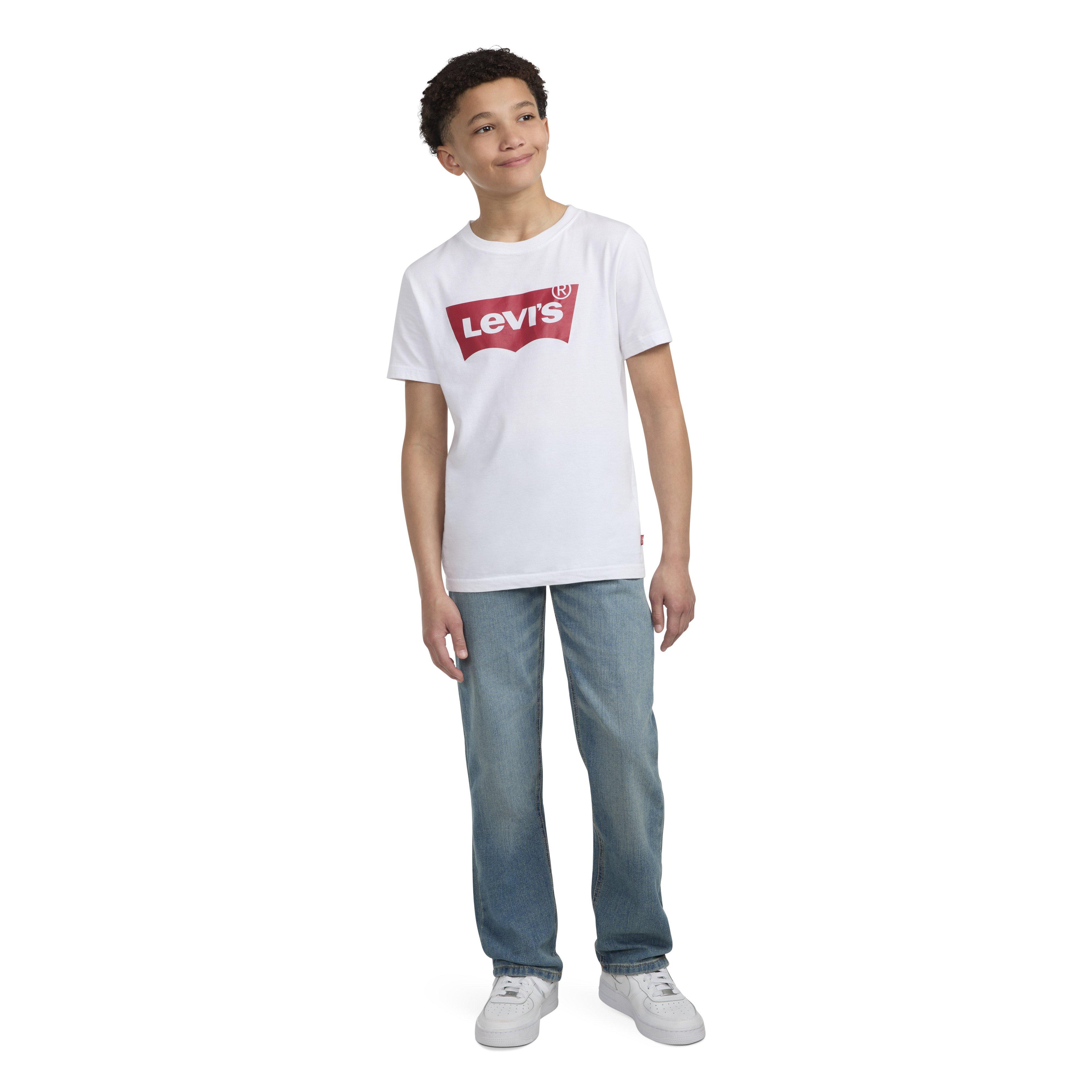 Levi's 514 Straight Performance Classic Big Boys' Light Blue Wash Denim Jeans