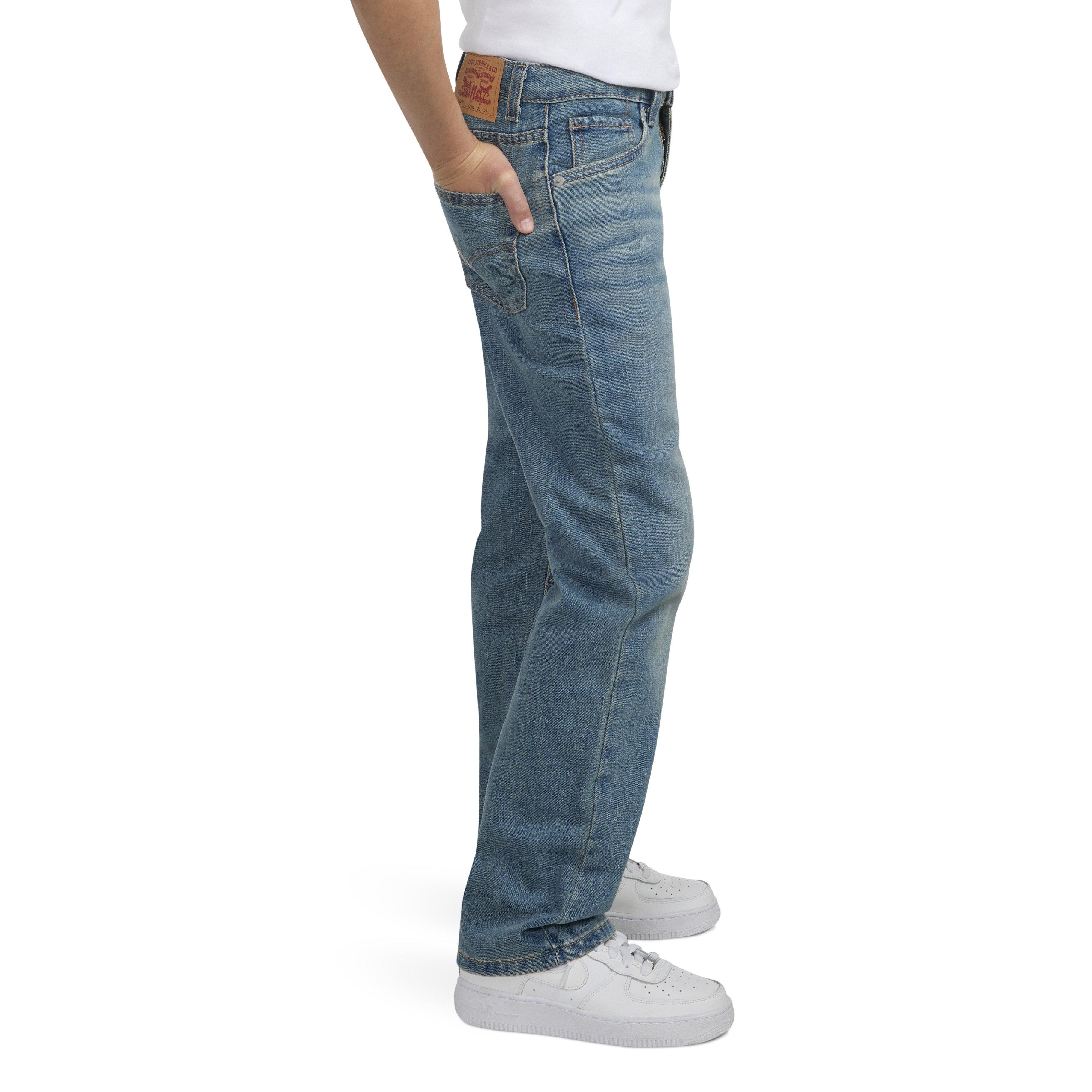 Levi's 514 Straight Performance Classic Big Boys' Light Blue Wash Denim Jeans