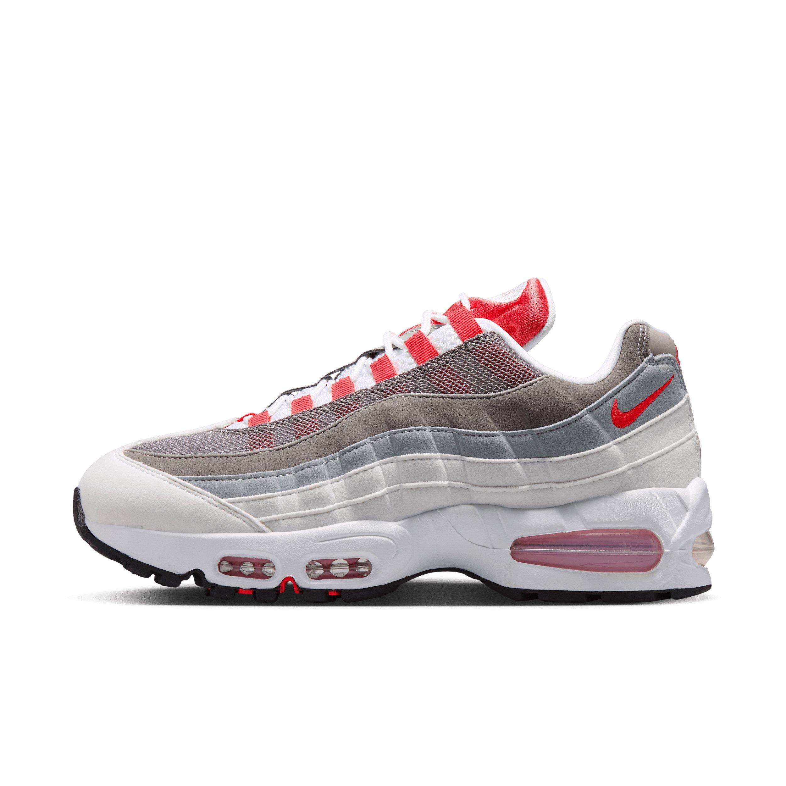 Nike Air Max 95 Big Bubble "White/Pink Rise/Wolf Grey/Light Crimson" Women's Shoe - WHITE/PINK/GREY/LT CRIMSON