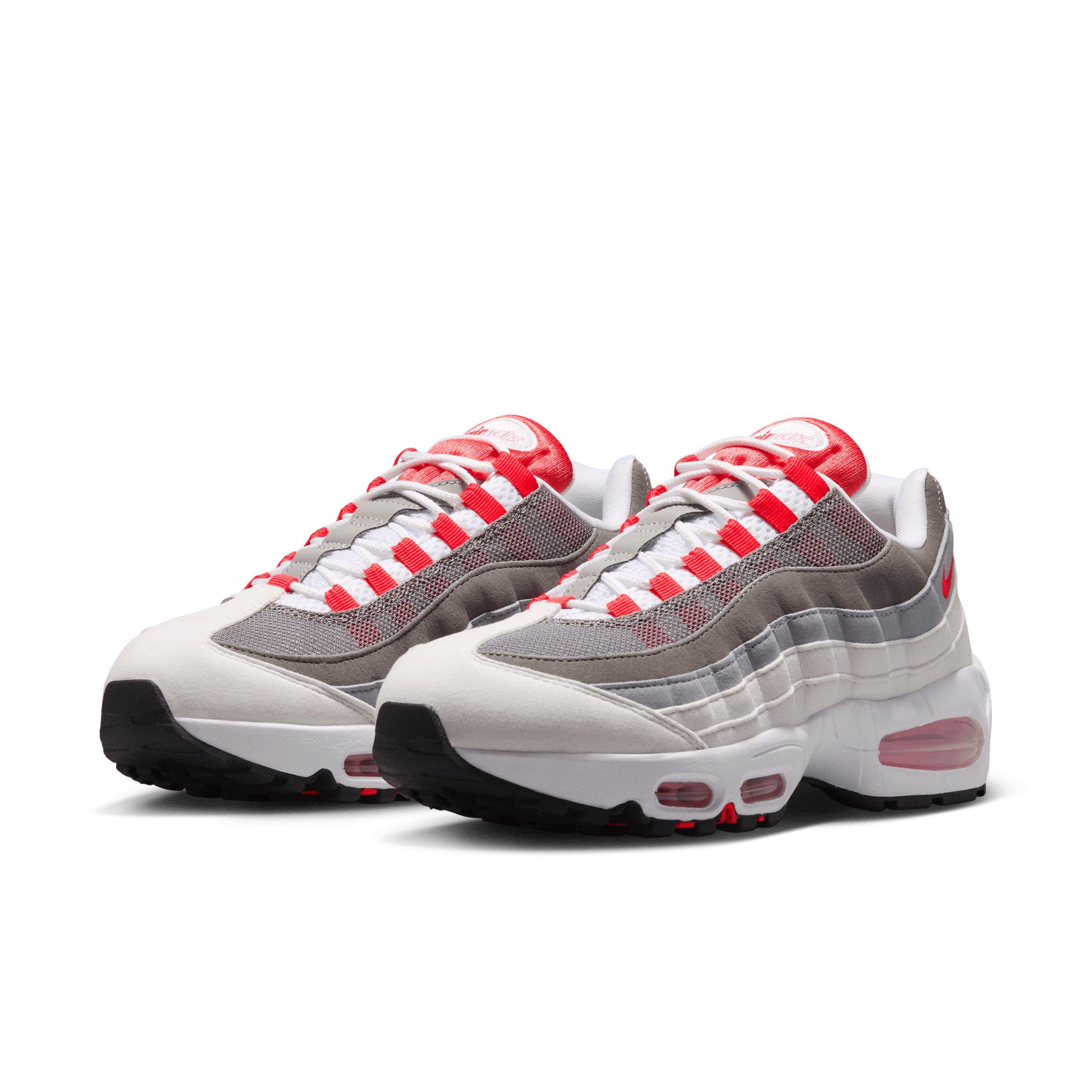 Nike Air Max 95 Big Bubble "White/Pink Rise/Wolf Grey/Light Crimson" Women's Shoe - WHITE/PINK/GREY/LT CRIMSON