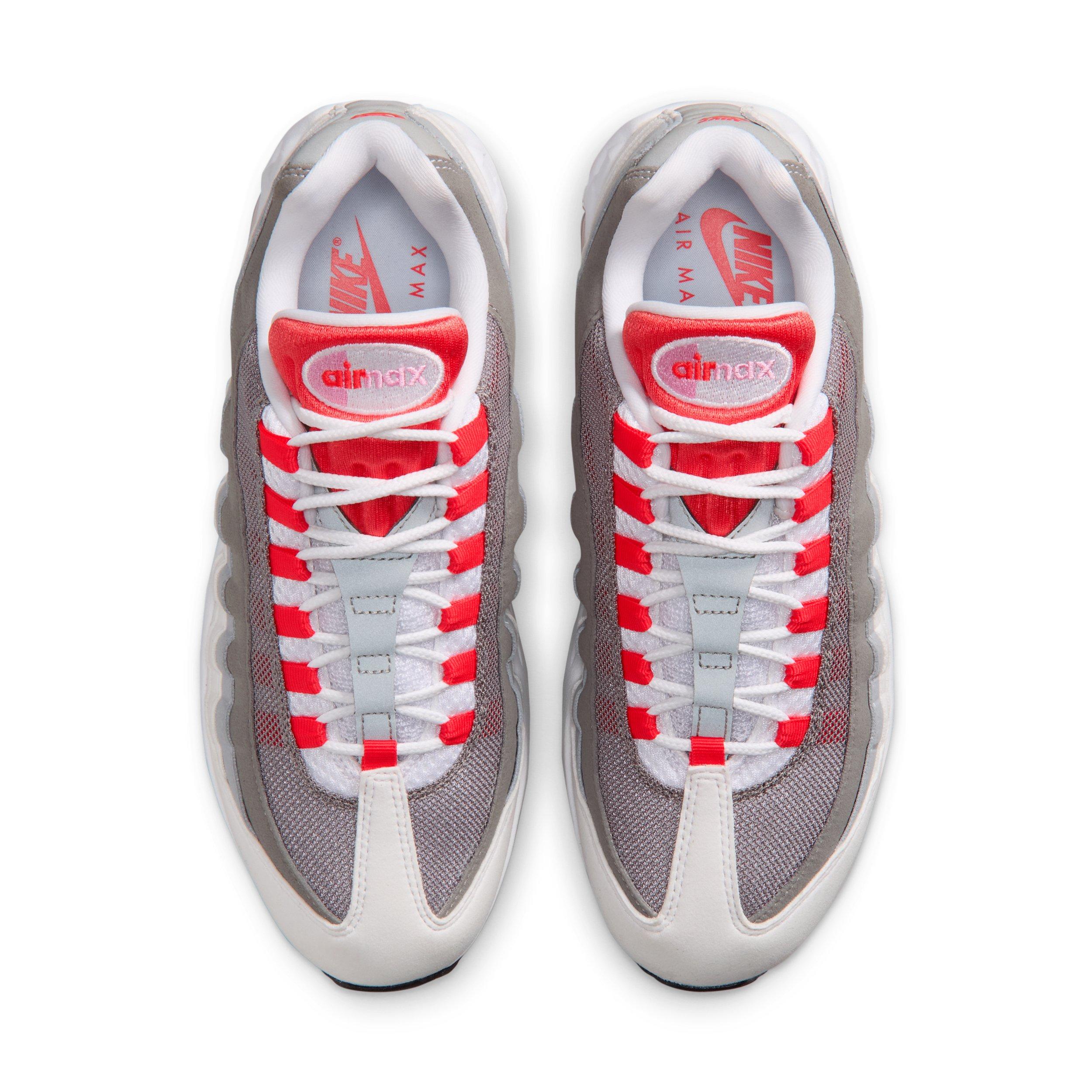 Nike Air Max 95 Big Bubble "White/Pink Rise/Wolf Grey/Light Crimson" Women's Shoe - WHITE/PINK/GREY/LT CRIMSON