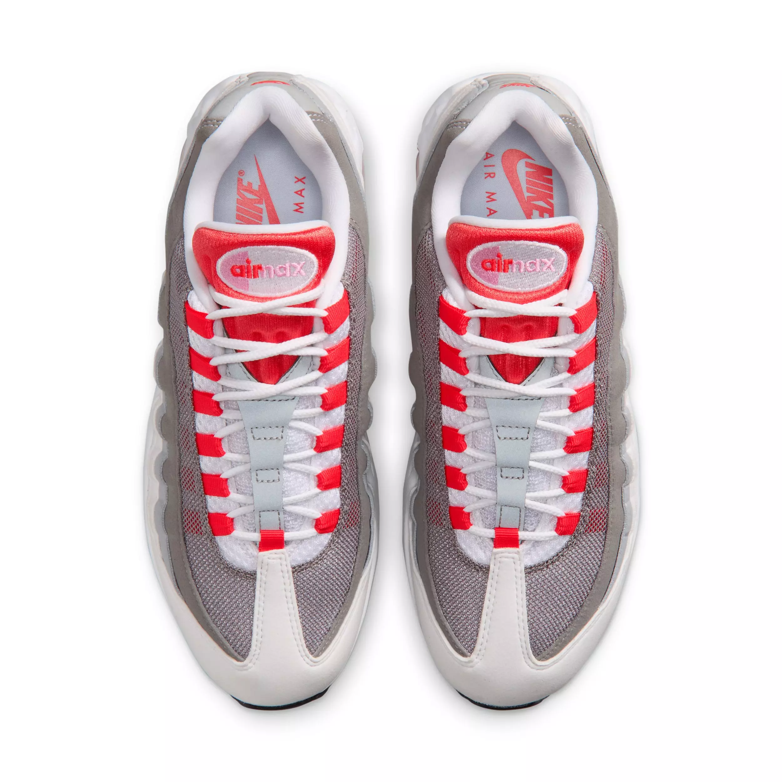 Nike Air Max 95 Big Bubble "White/Pink Rise/Wolf Grey/Light Crimson" Women's Shoe - WHITE/PINK/GREY/LT CRIMSON