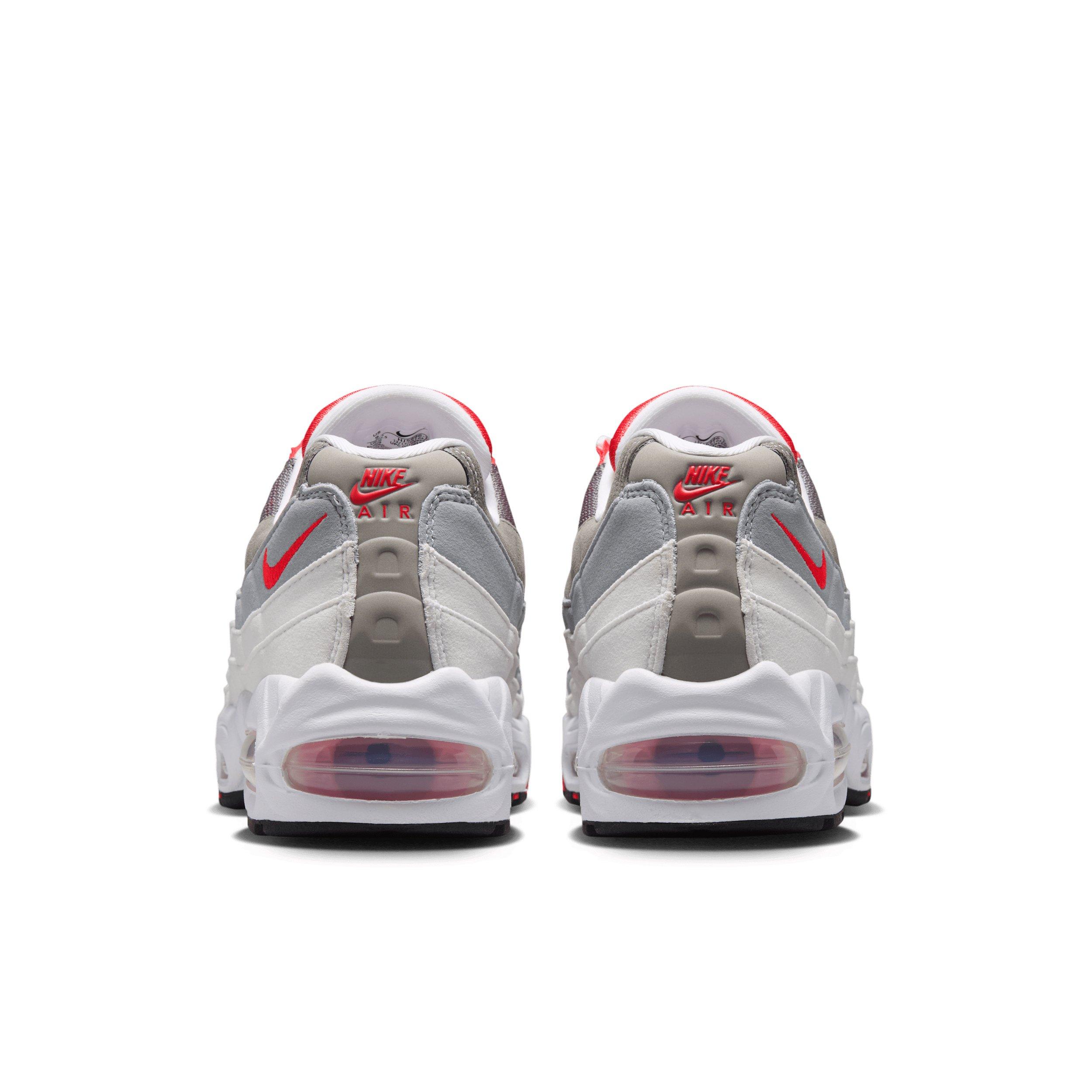 Nike Air Max 95 Big Bubble "White/Pink Rise/Wolf Grey/Light Crimson" Women's Shoe - WHITE/PINK/GREY/LT CRIMSON
