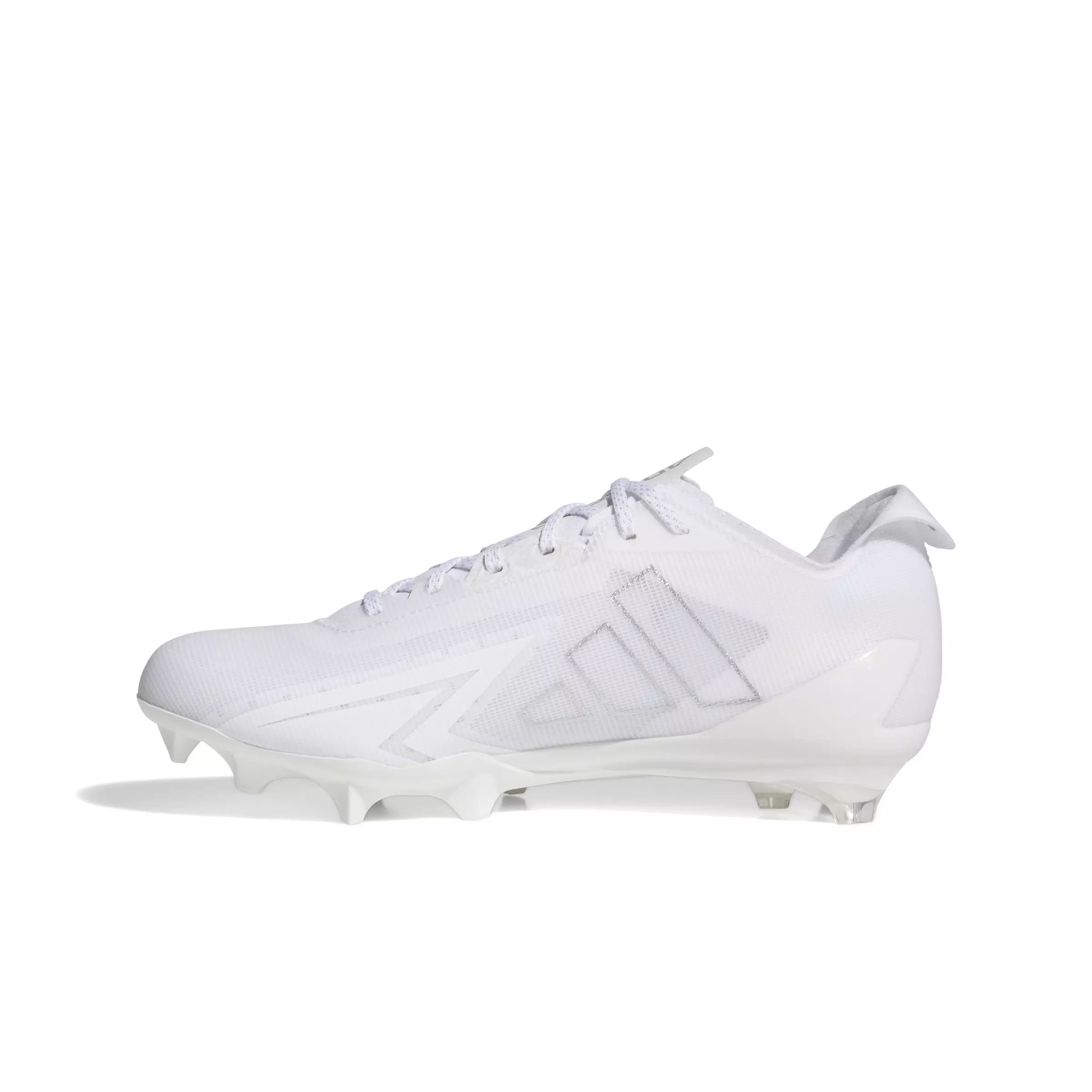 adidas Adizero Electric "Ftwr White/Silver Metallic/Ftwr White" Men's Football Cleat - WHITE/SILVER/WHITE