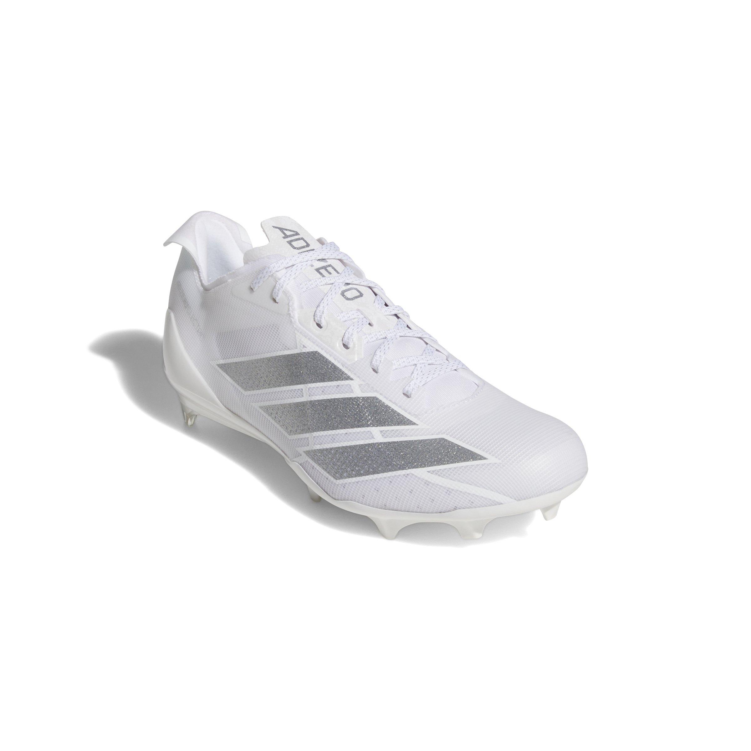 adidas Adizero Electric "Ftwr White/Silver Metallic/Ftwr White" Men's Football Cleat - WHITE/SILVER/WHITE Thumbnail View 3