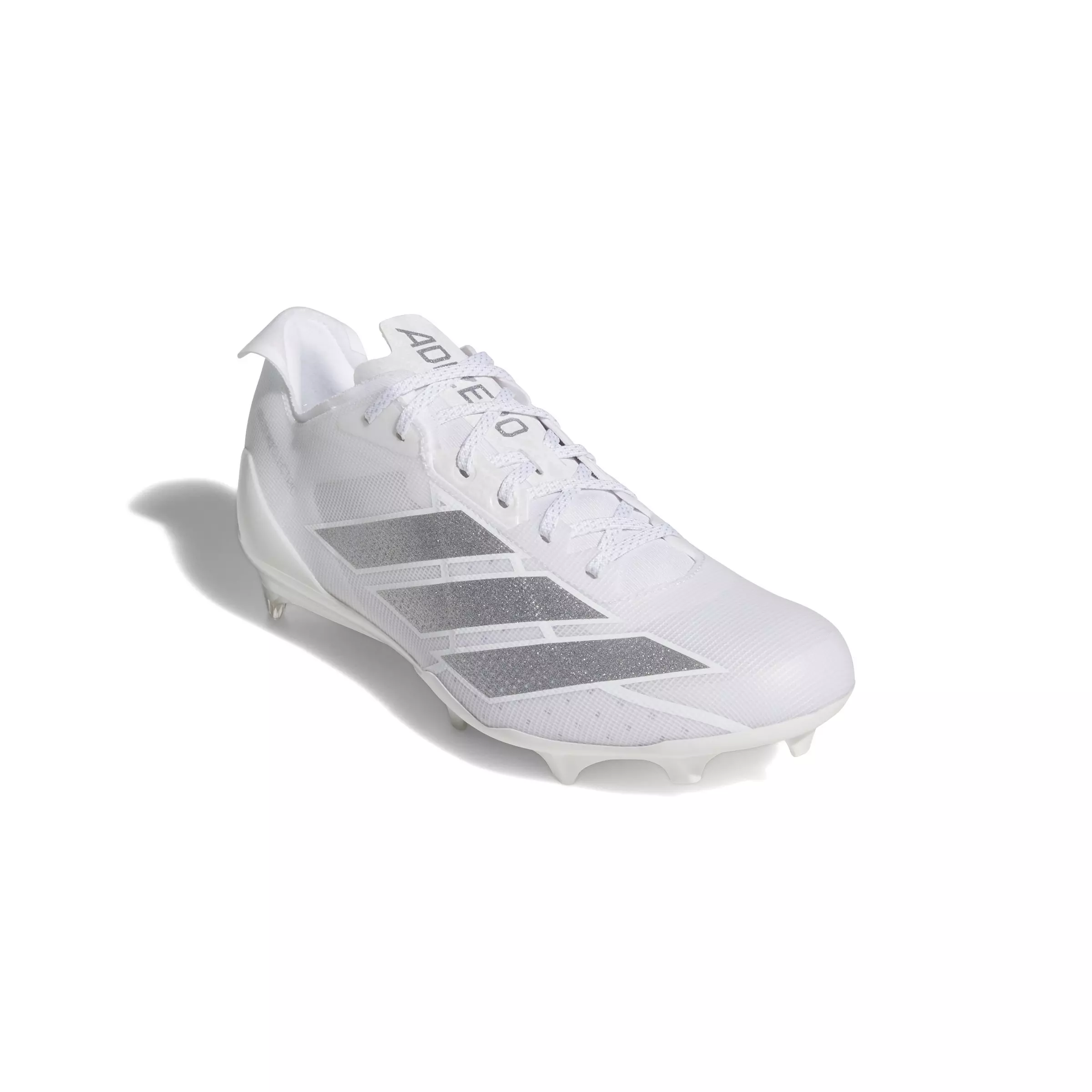 adidas Adizero Electric "Ftwr White/Silver Metallic/Ftwr White" Men's Football Cleat - WHITE/SILVER/WHITE