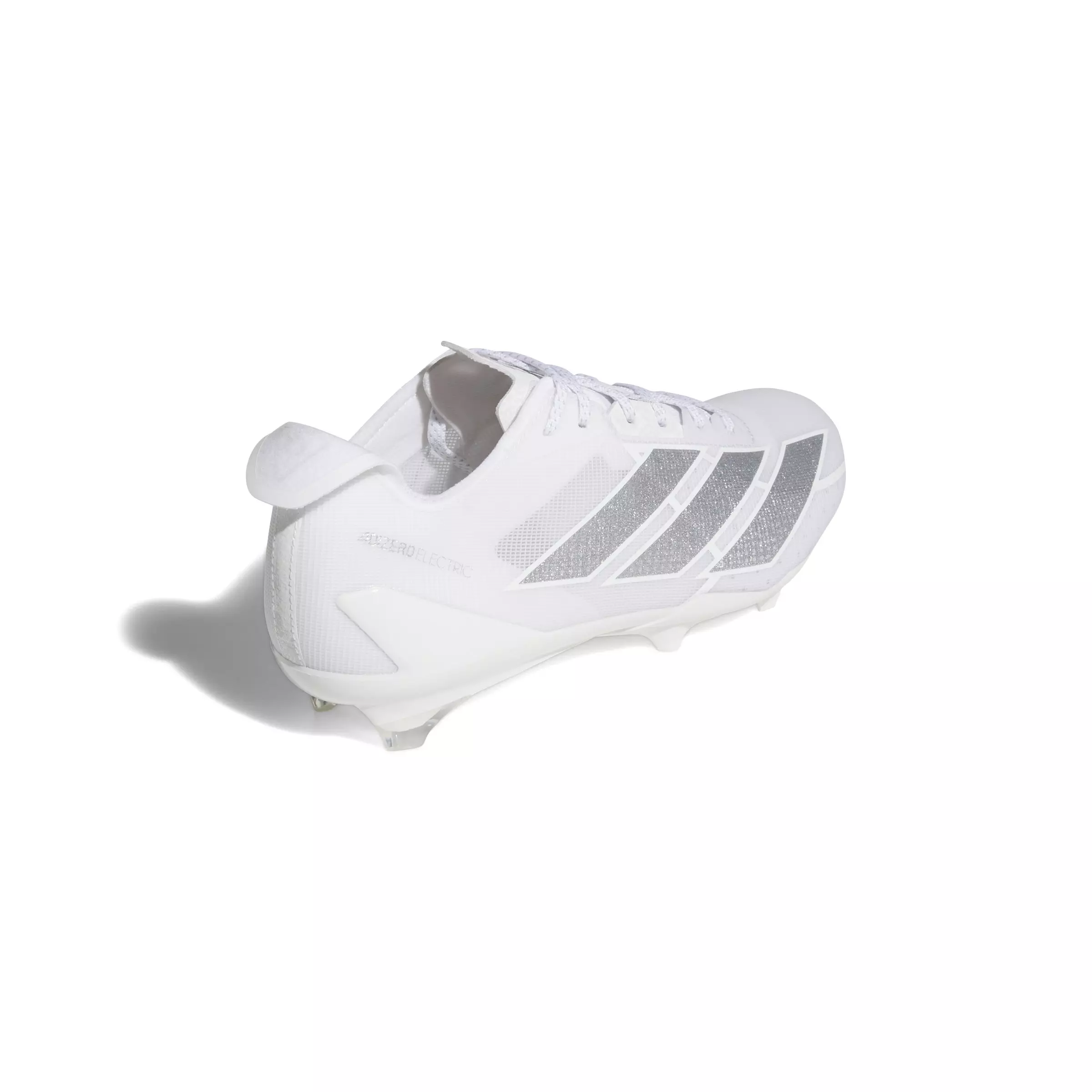 adidas Adizero Electric "Ftwr White/Silver Metallic/Ftwr White" Men's Football Cleat - WHITE/SILVER/WHITE