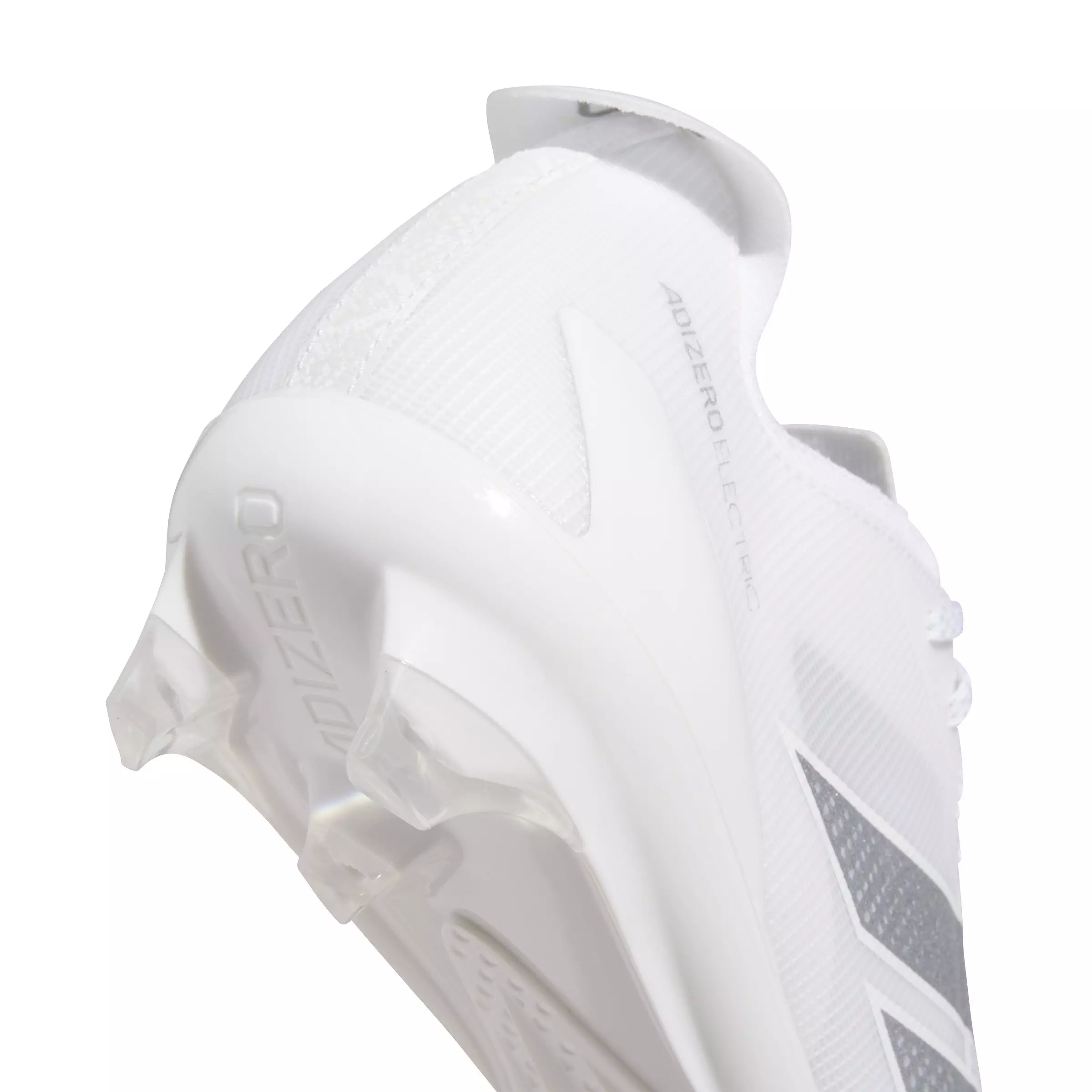 adidas Adizero Electric "Ftwr White/Silver Metallic/Ftwr White" Men's Football Cleat - WHITE/SILVER/WHITE