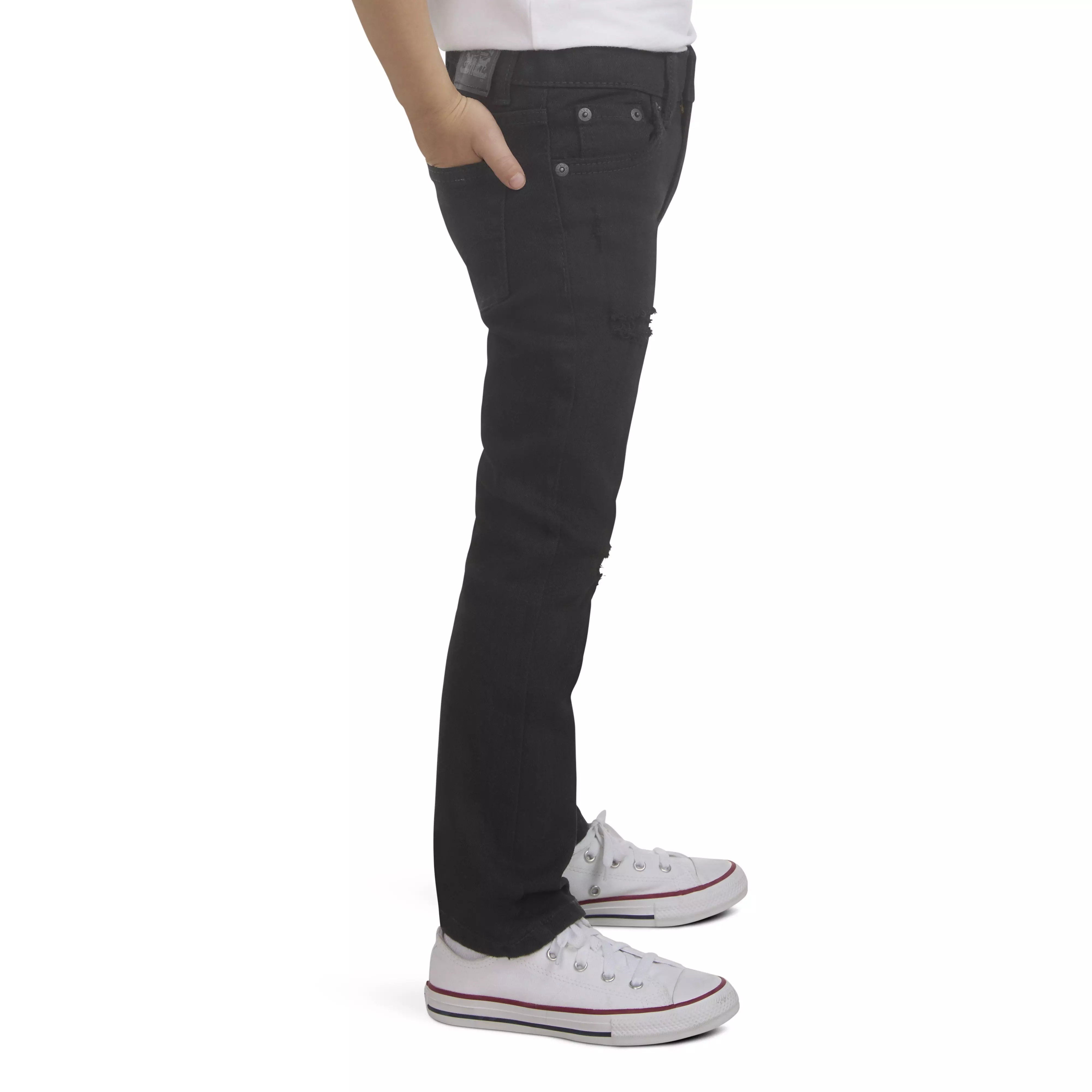 Levi's Little Boys' 510 Skinny Fit Black Wash Denim Jeans - BLACK