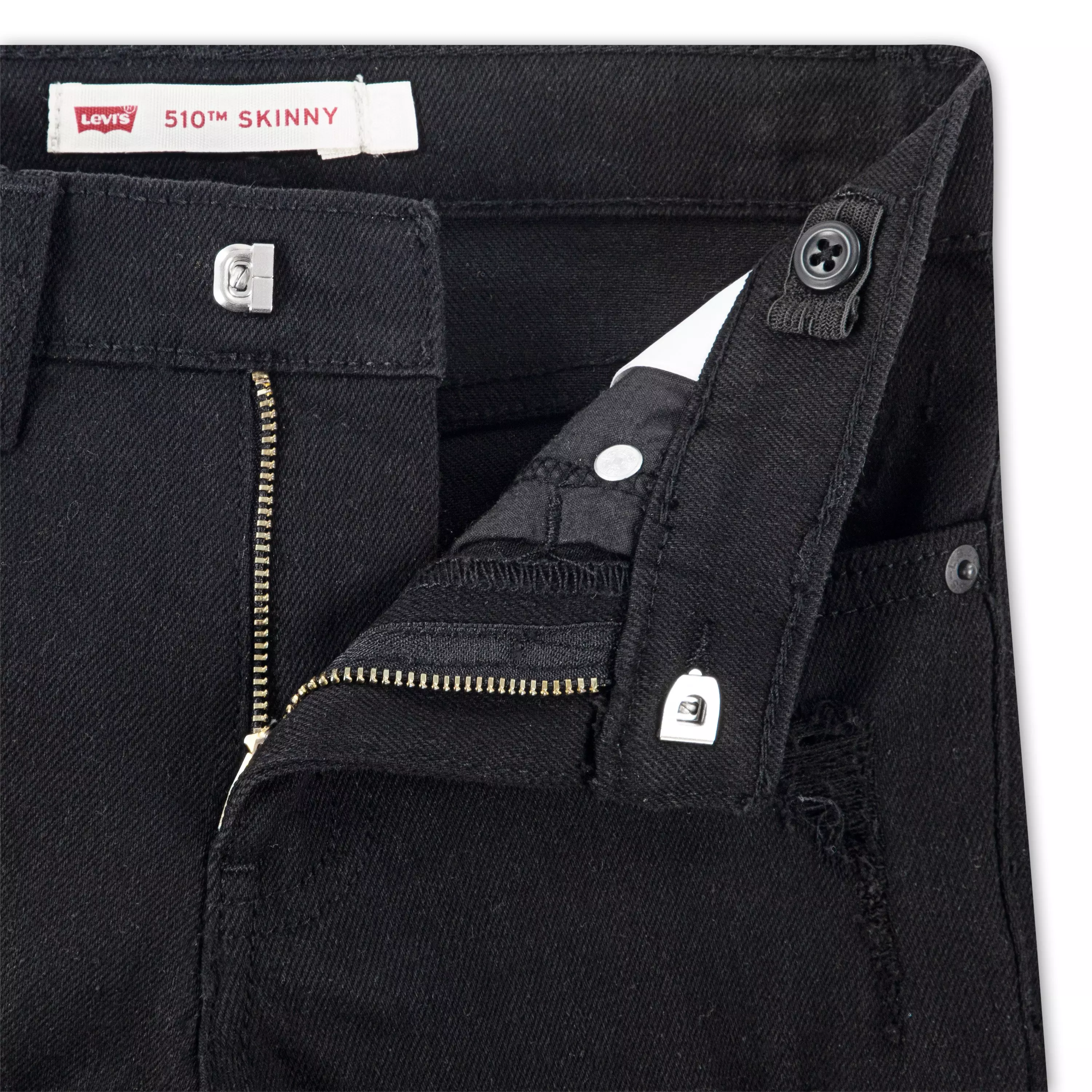 Levi's Little Boys' 510 Skinny Fit Black Wash Denim Jeans - BLACK