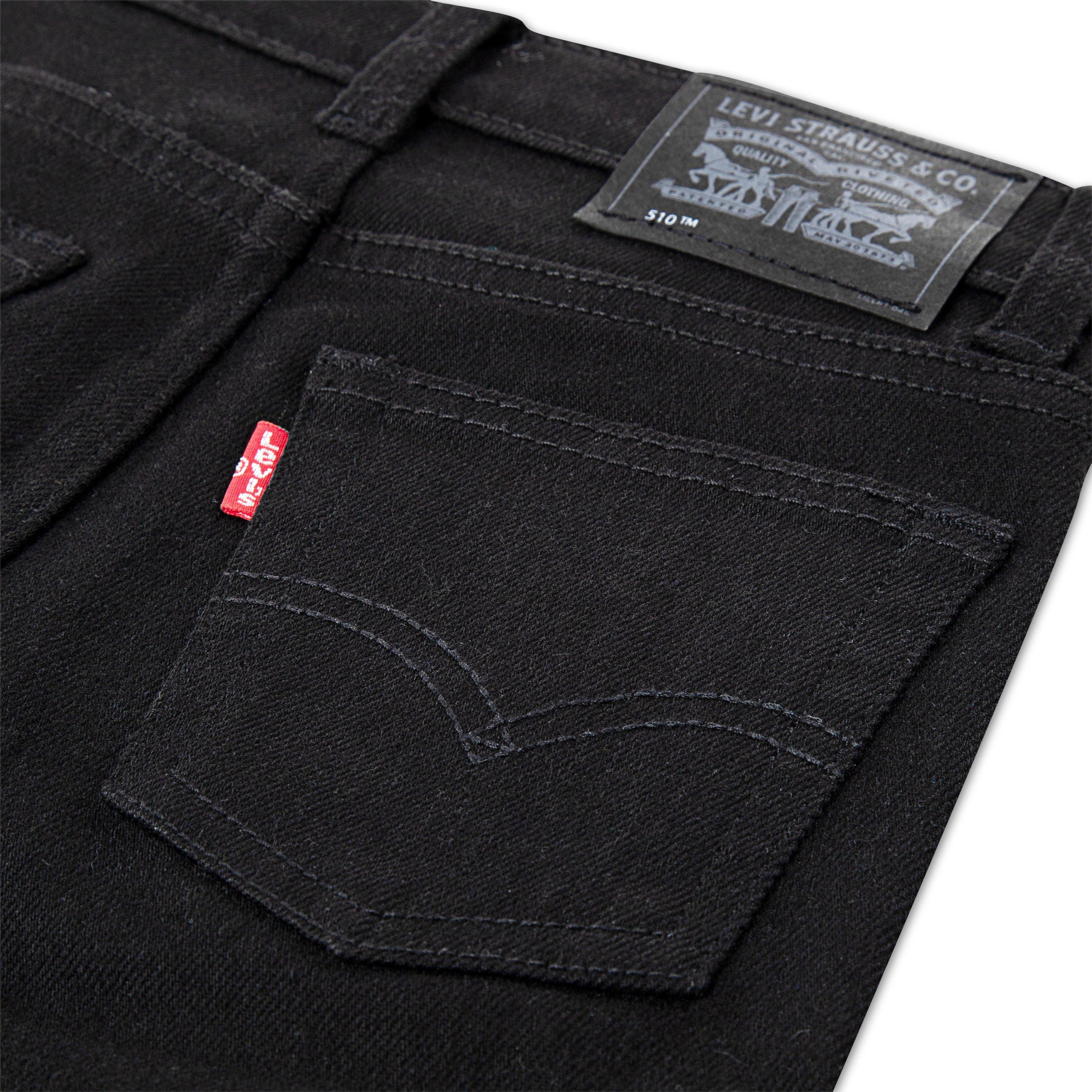 Levi's 510 Skinny Fit Little Boys' Black Wash Denim Jeans