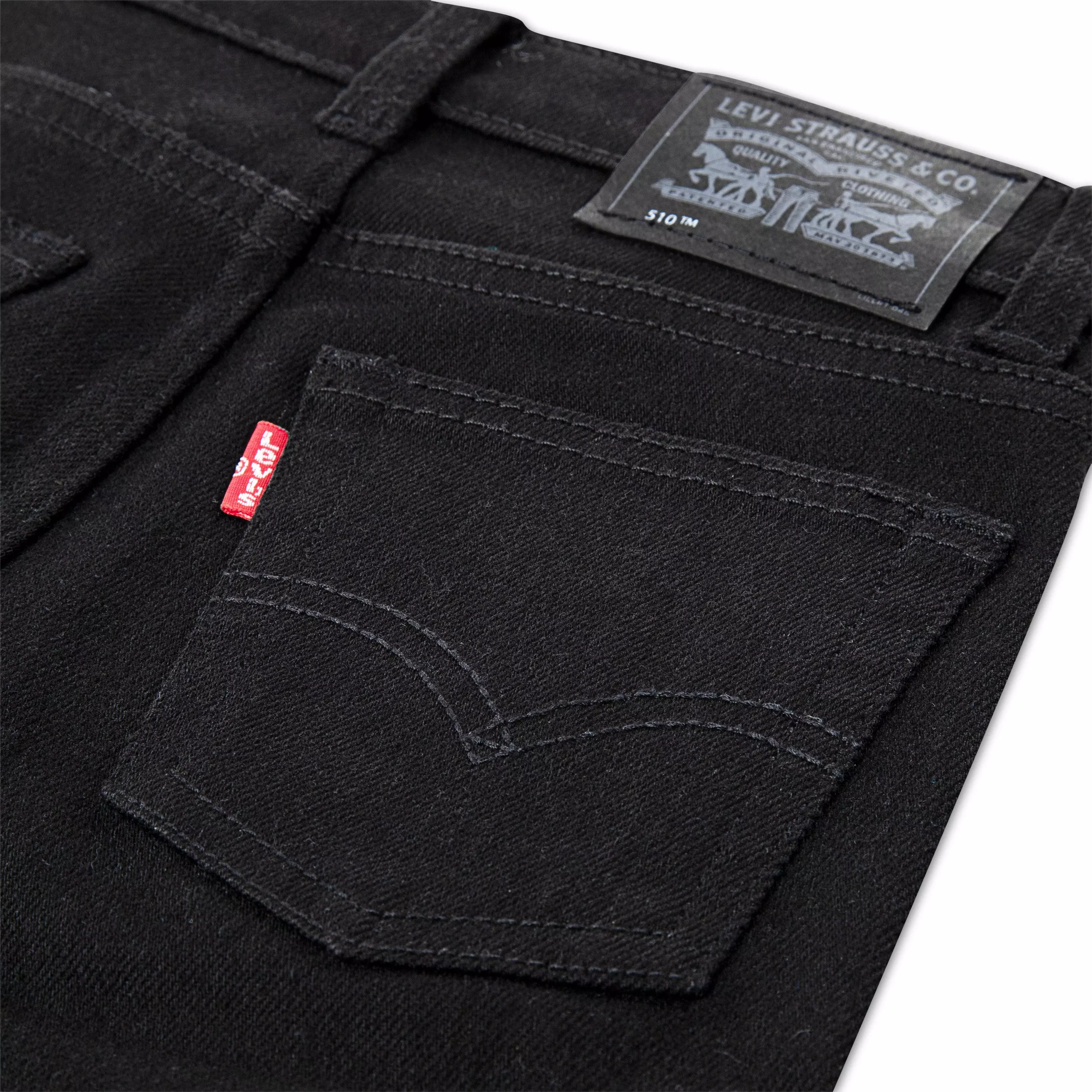 Levi's Little Boys' 510 Skinny Fit Black Wash Denim Jeans - BLACK