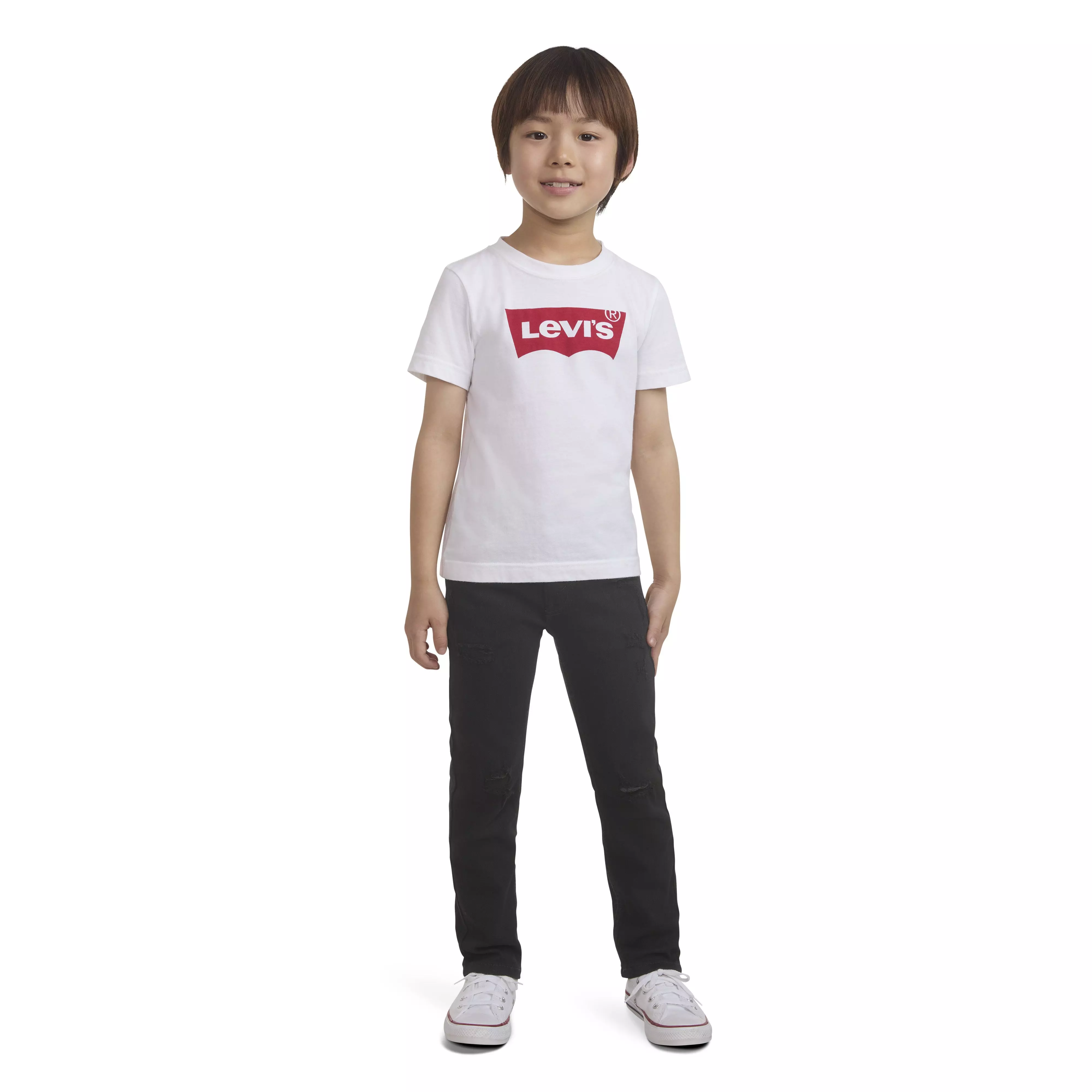 Levi's Little Boys' 510 Skinny Fit Black Wash Denim Jeans - BLACK
