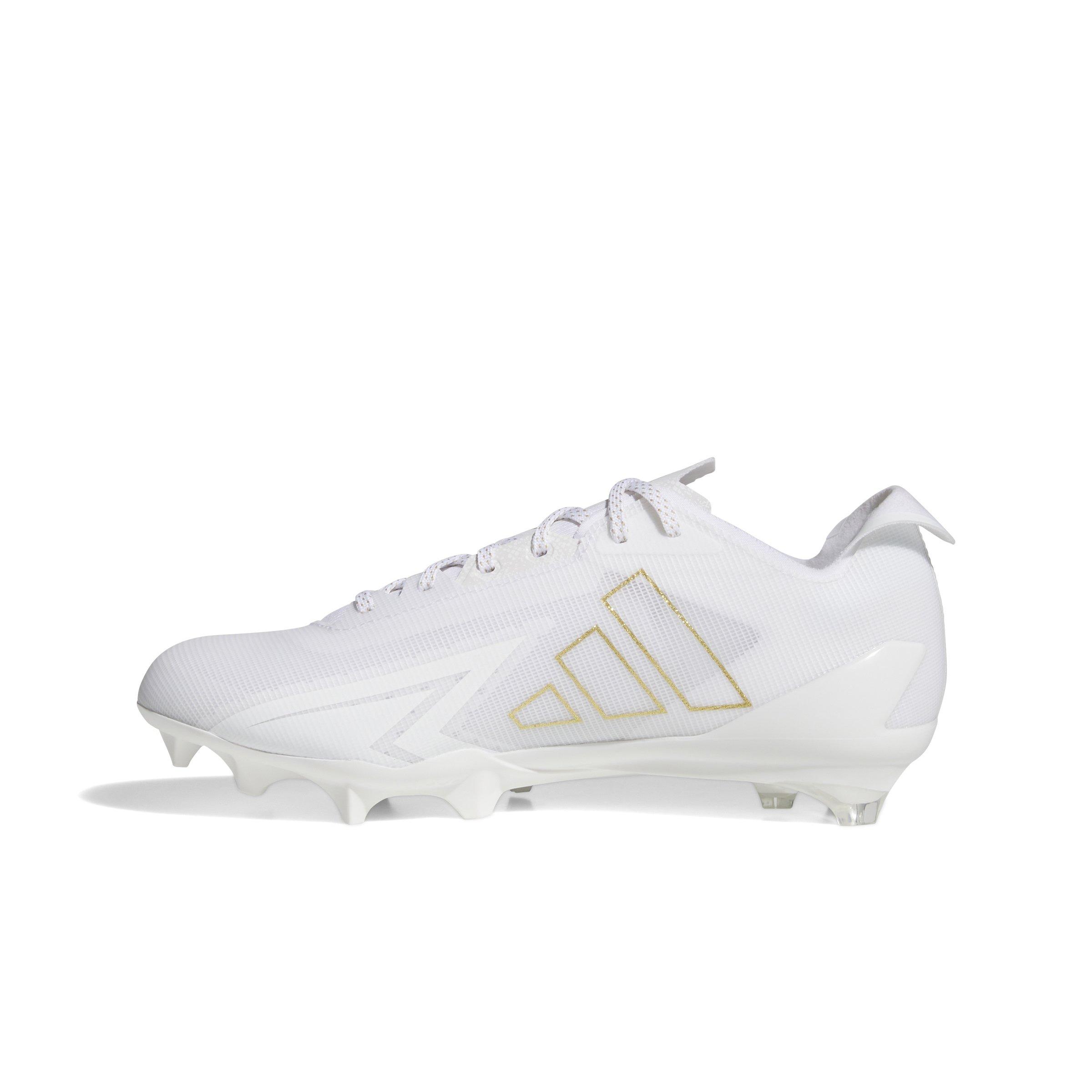 adidas Adizero Electric "Ftwr White/Gold Metallic" Men's Football Cleat - WHITE/GOLD/WHITE Thumbnail View 2