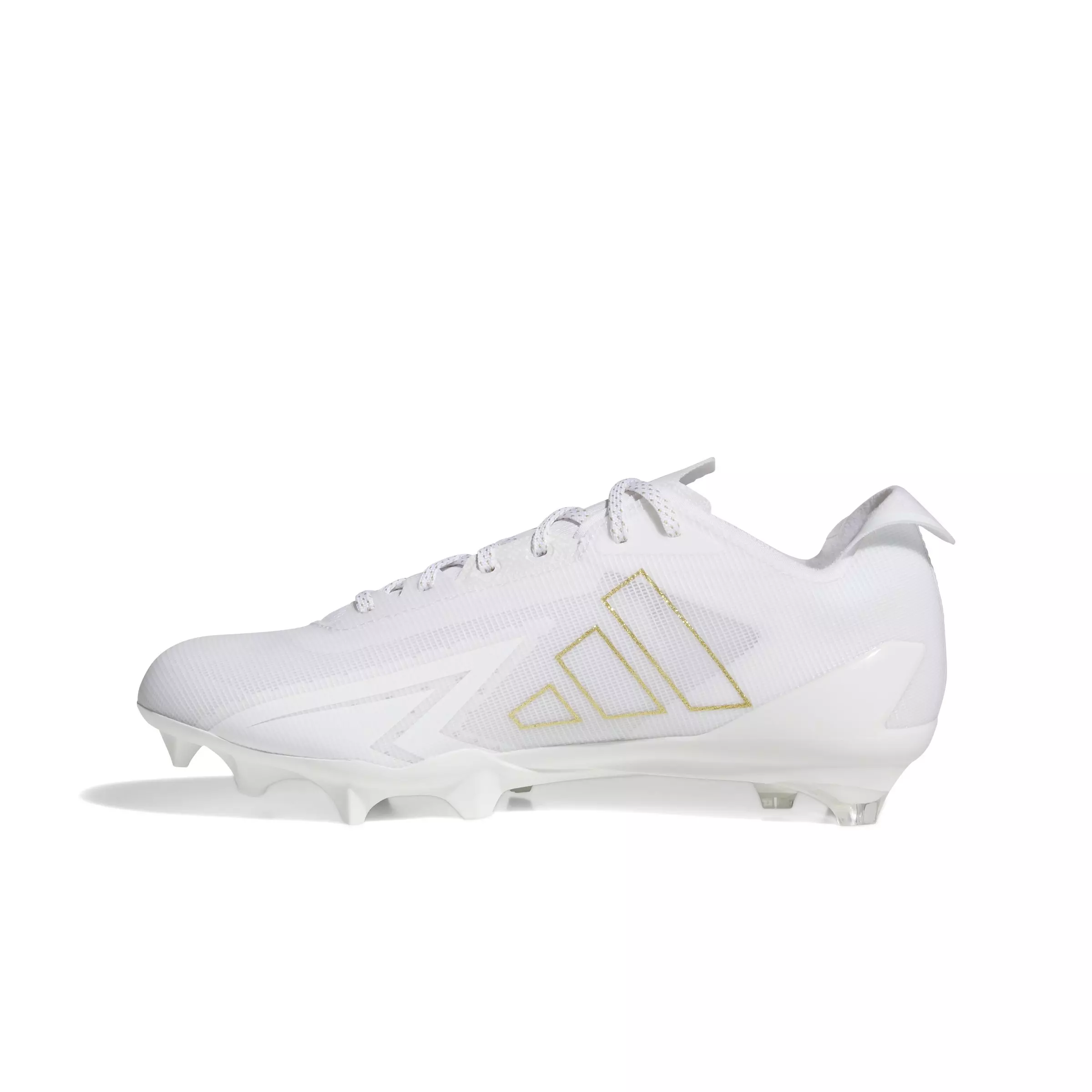 adidas Adizero Electric "Ftwr White/Gold Metallic" Men's Football Cleat - WHITE/GOLD/WHITE