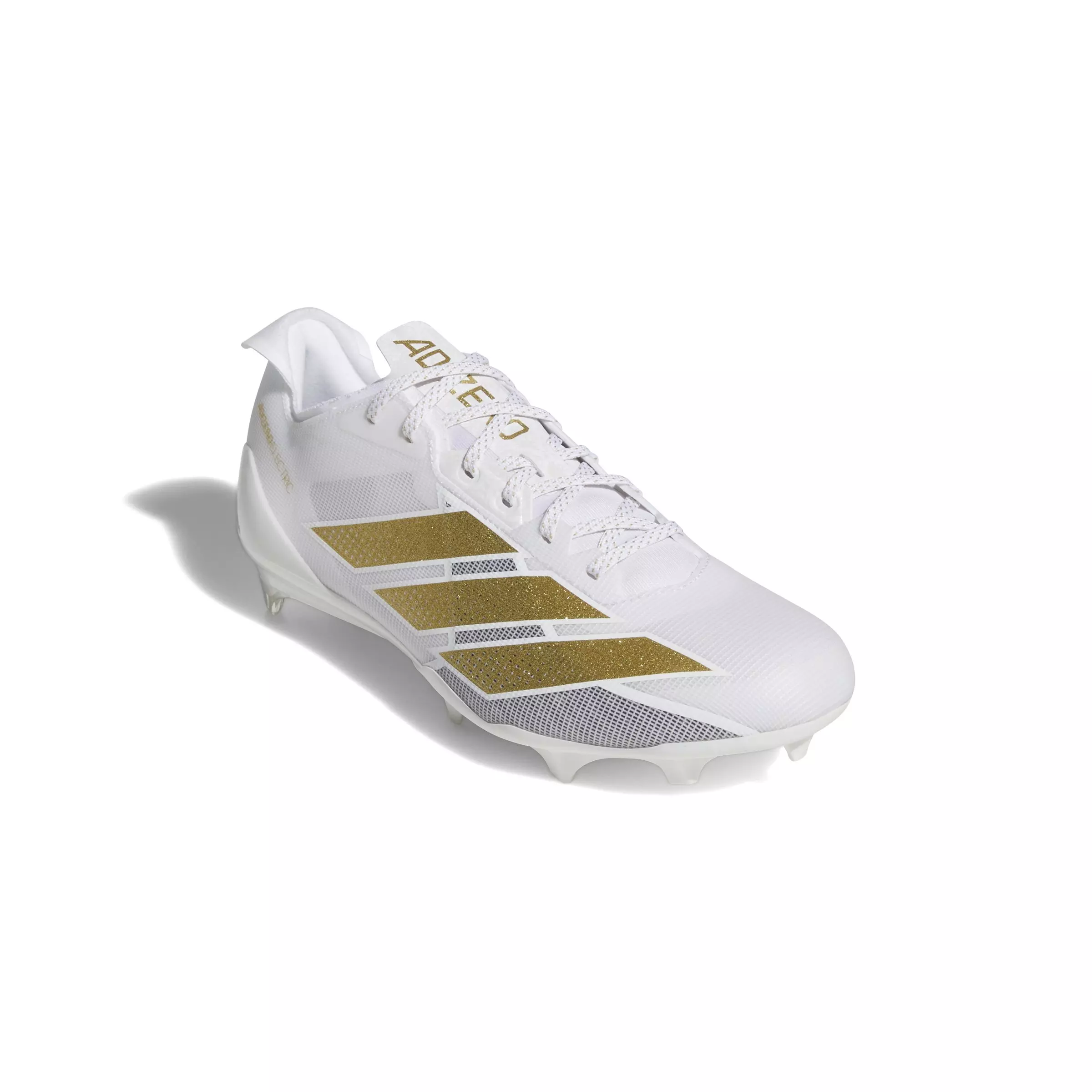 adidas Adizero Electric "Ftwr White/Gold Metallic" Men's Football Cleat - WHITE/GOLD/WHITE