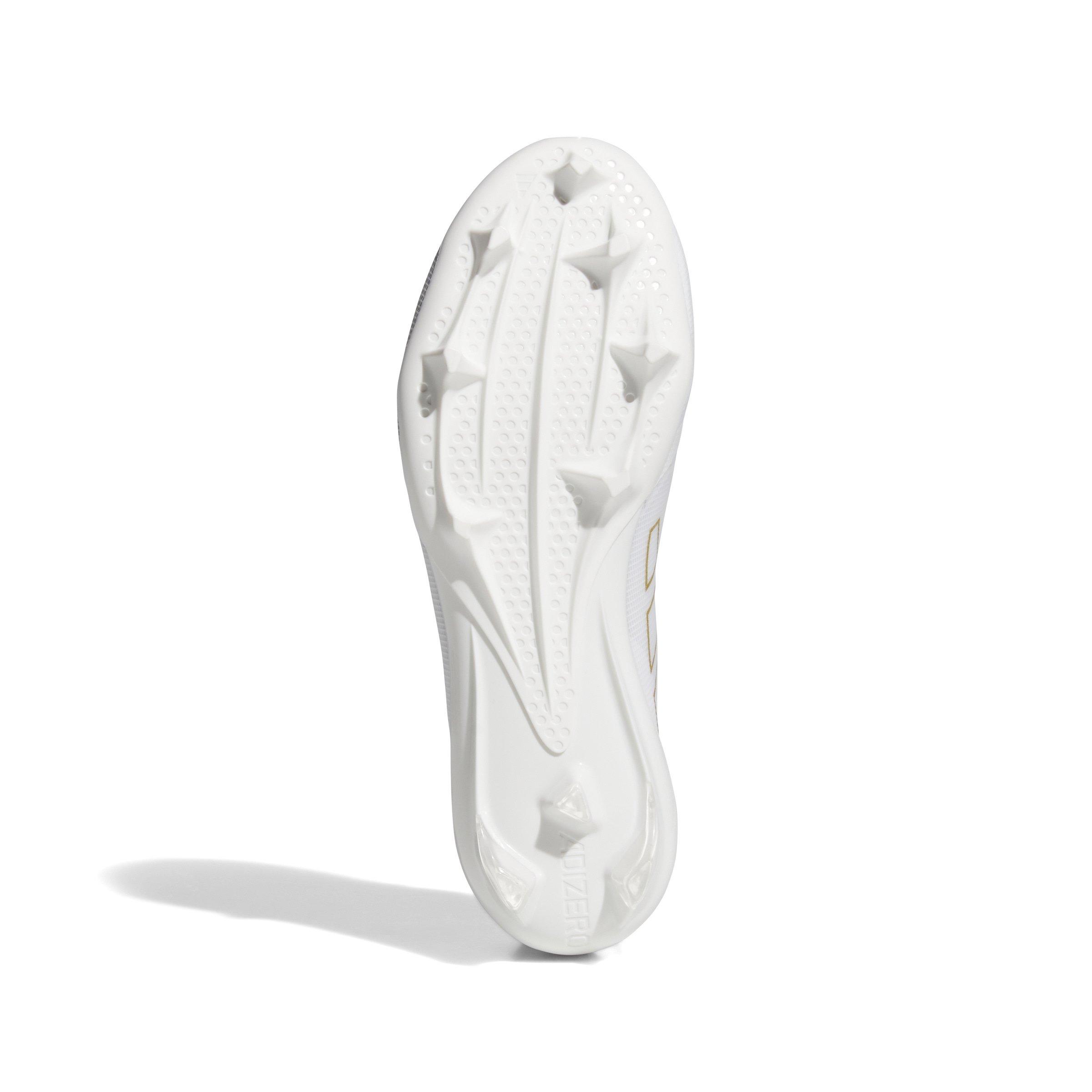 adidas Adizero Electric "Ftwr White/Gold Metallic" Men's Football Cleat - WHITE/GOLD/WHITE Thumbnail View 6