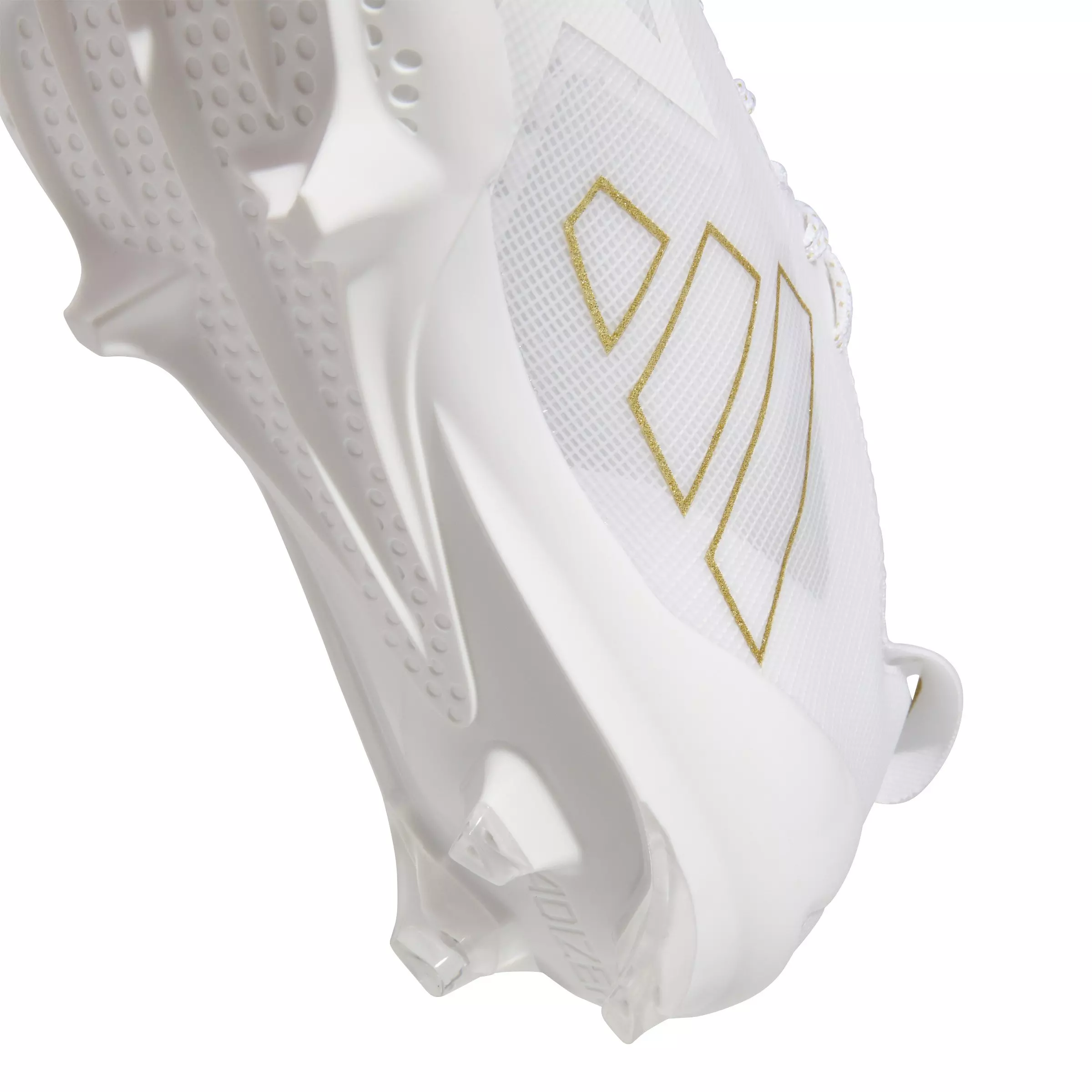 adidas Adizero Electric "Ftwr White/Gold Metallic" Men's Football Cleat - WHITE/GOLD/WHITE