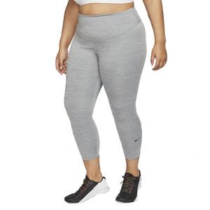Nike One Women's "Heather Grey" Cropped Leggings-Plus Size