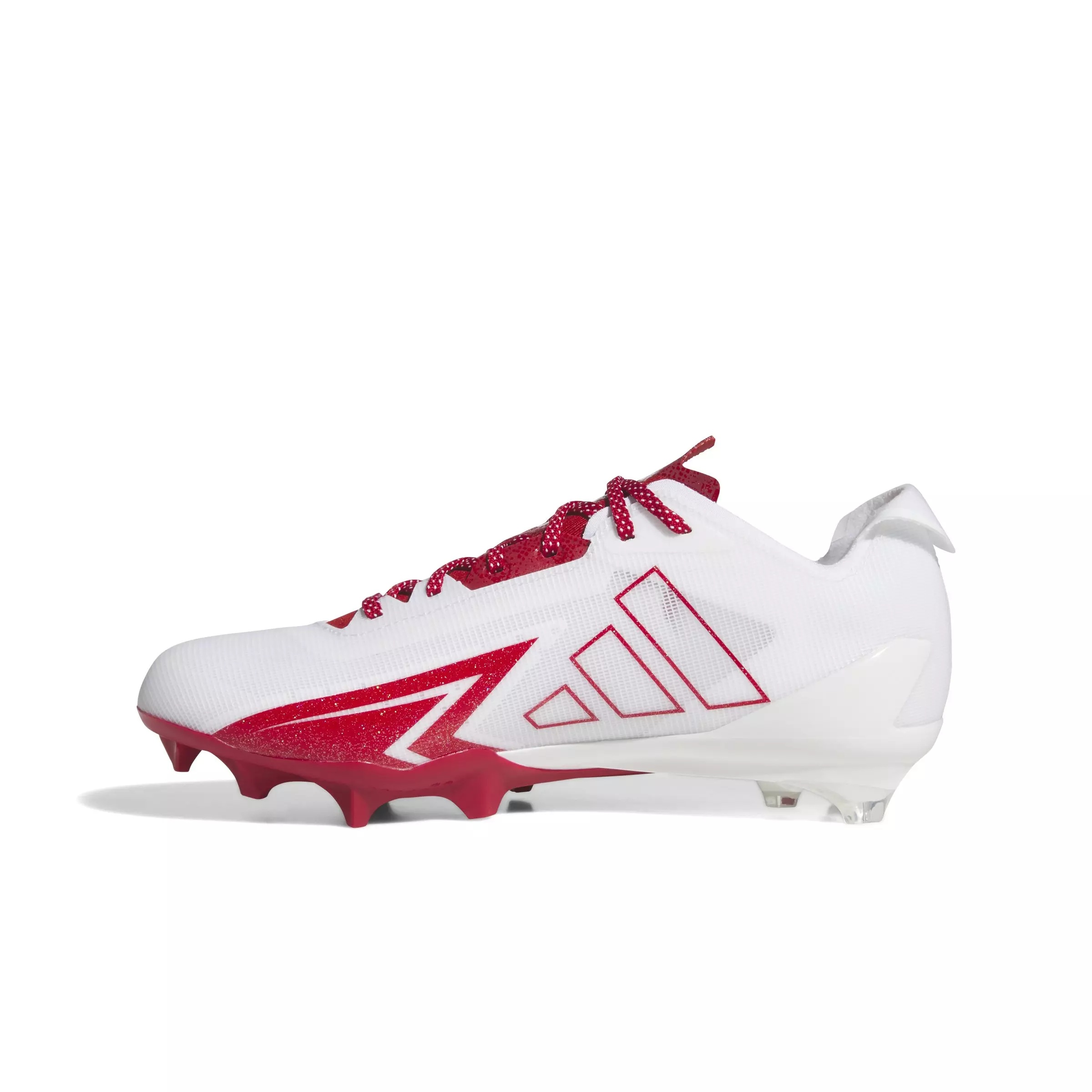 adidas Adizero Electric "Ftwr White/Team Power Red 2/Ftwr White" Men's Football Cleat - WHITE/RED/WHITE