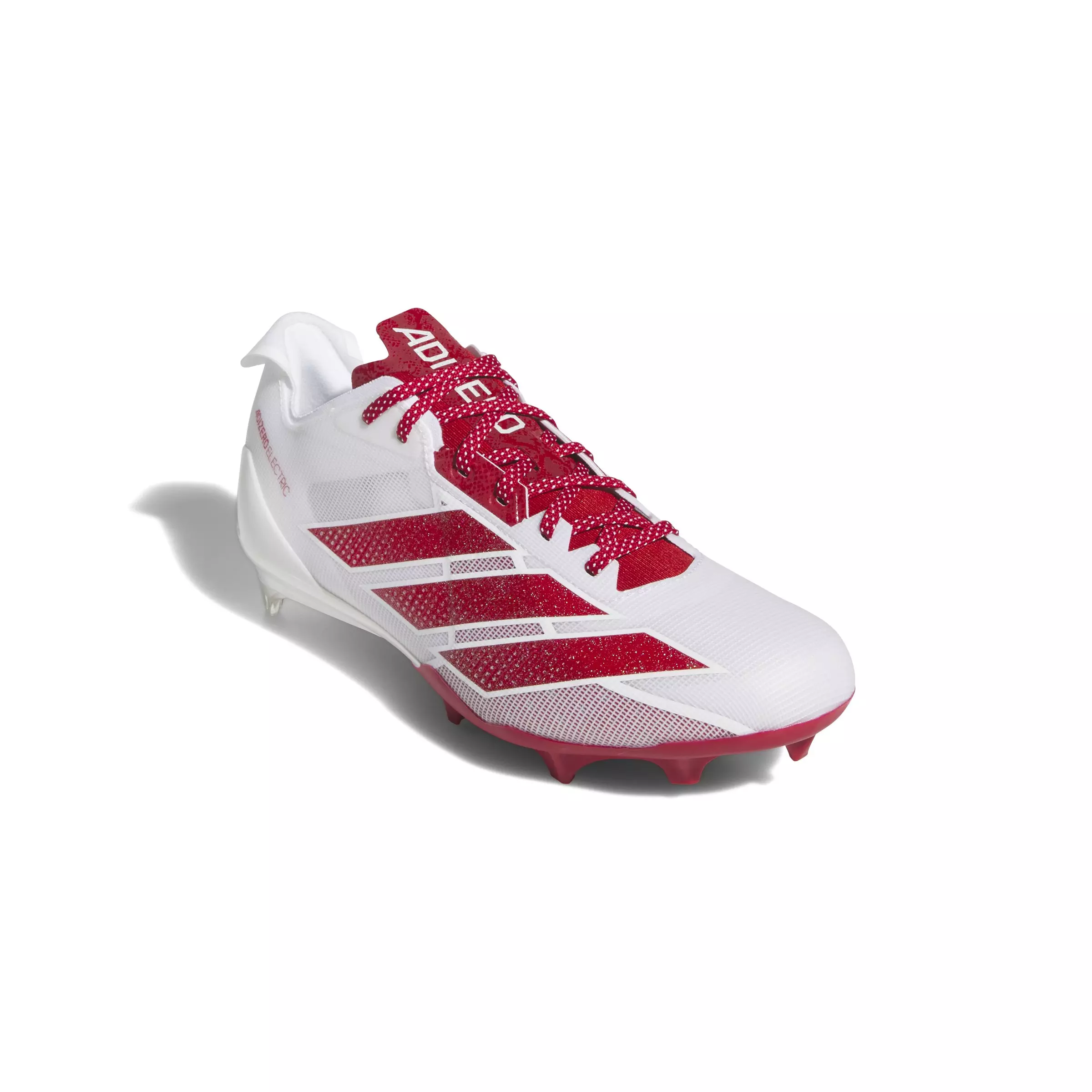 adidas Adizero Electric "Ftwr White/Team Power Red 2/Ftwr White" Men's Football Cleat - WHITE/RED/WHITE