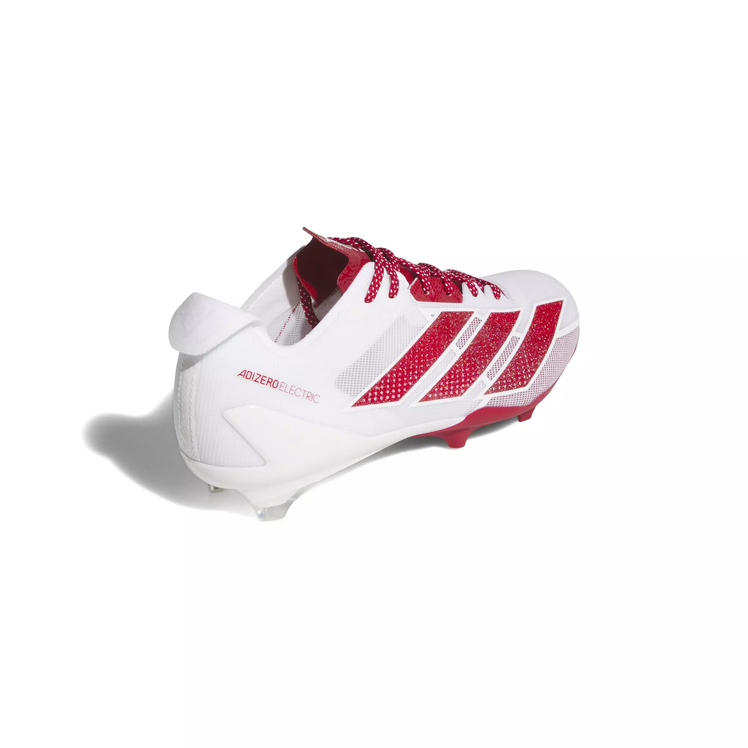 adidas Adizero Electric "Ftwr White/Team Power Red 2/Ftwr White" Men's Football Cleat - WHITE/RED/WHITE