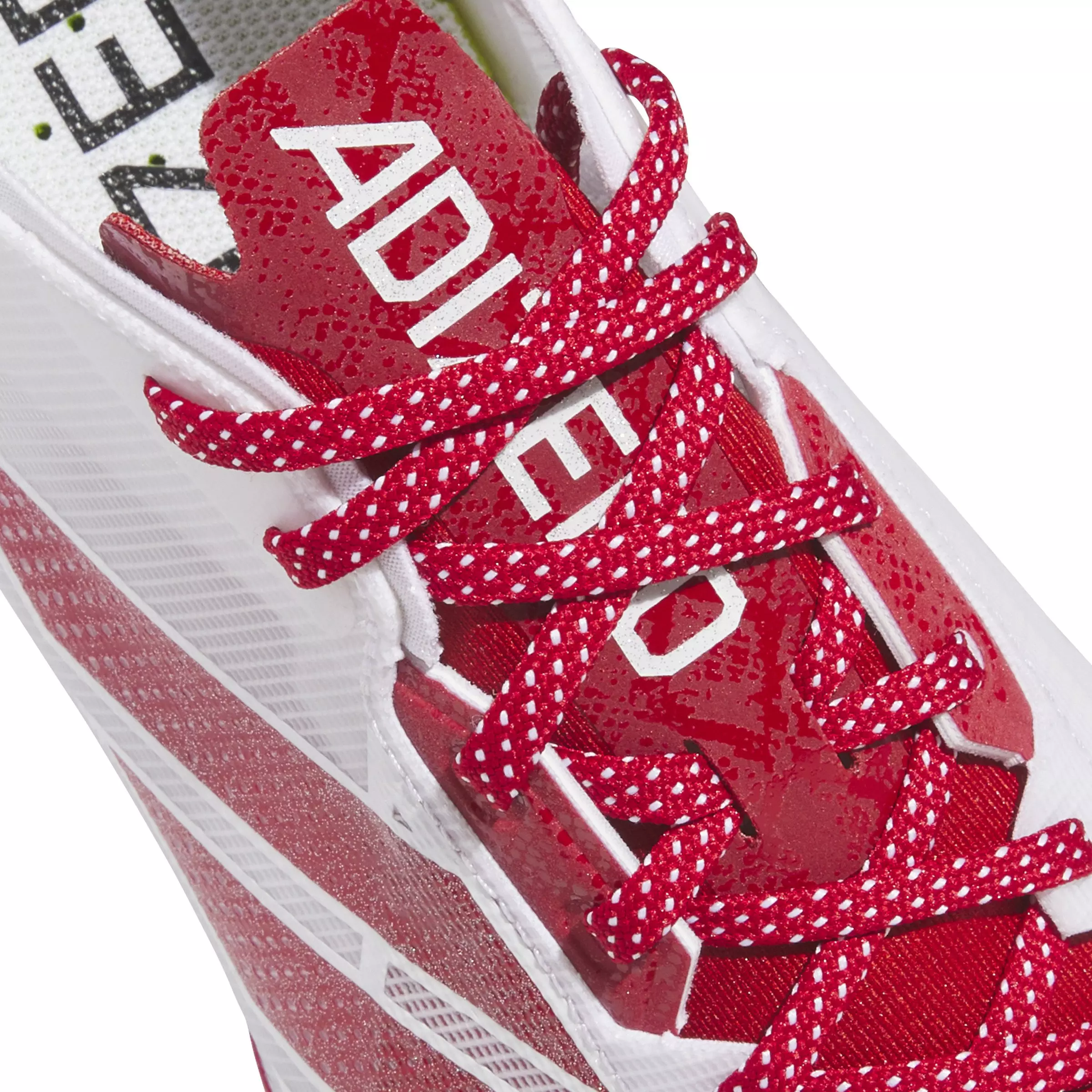 adidas Adizero Electric "Ftwr White/Team Power Red 2/Ftwr White" Men's Football Cleat - WHITE/RED/WHITE