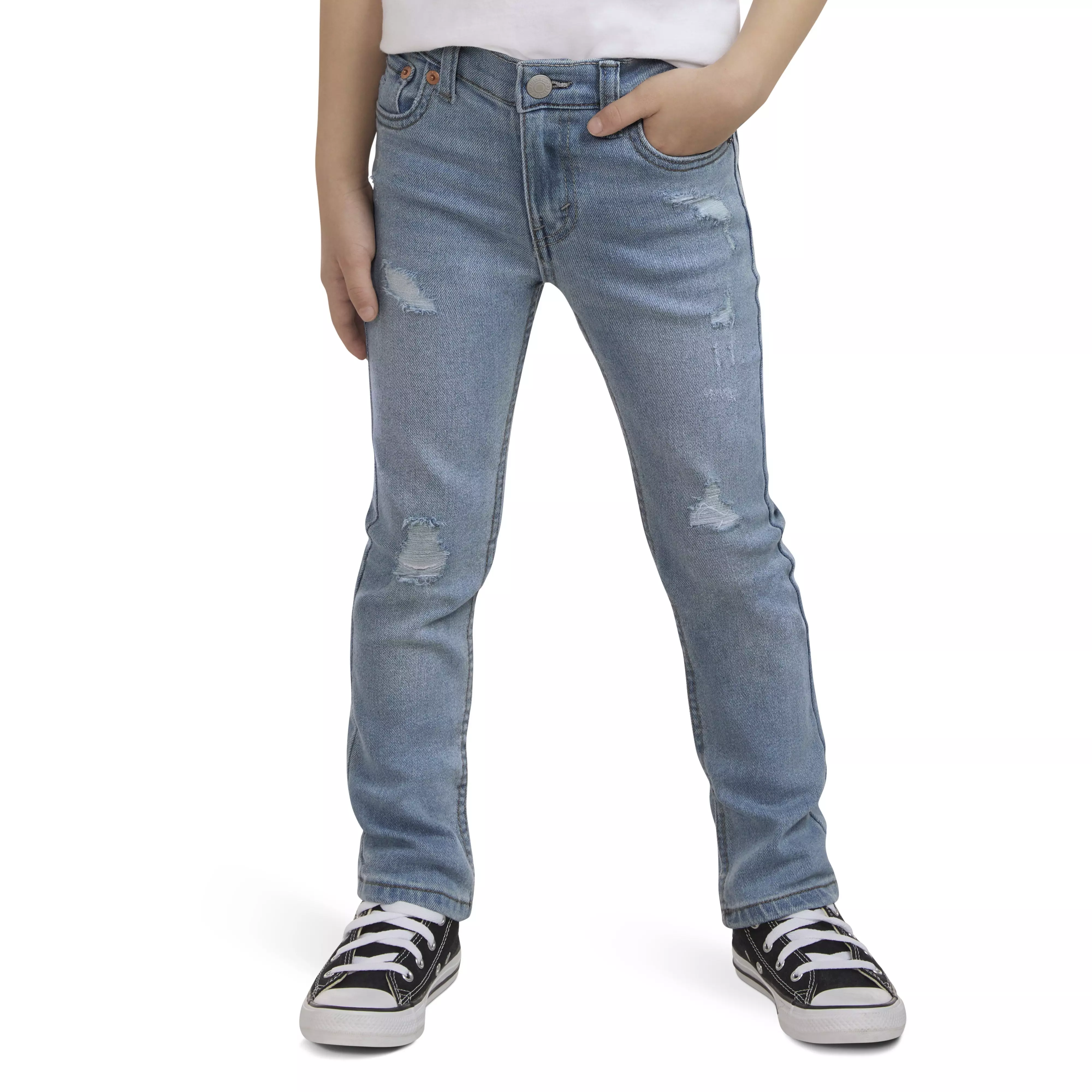 Levi's Little Boys' 510 Skinny Fit Light Blue Wash Denim Jeans - LIGHT BLUE