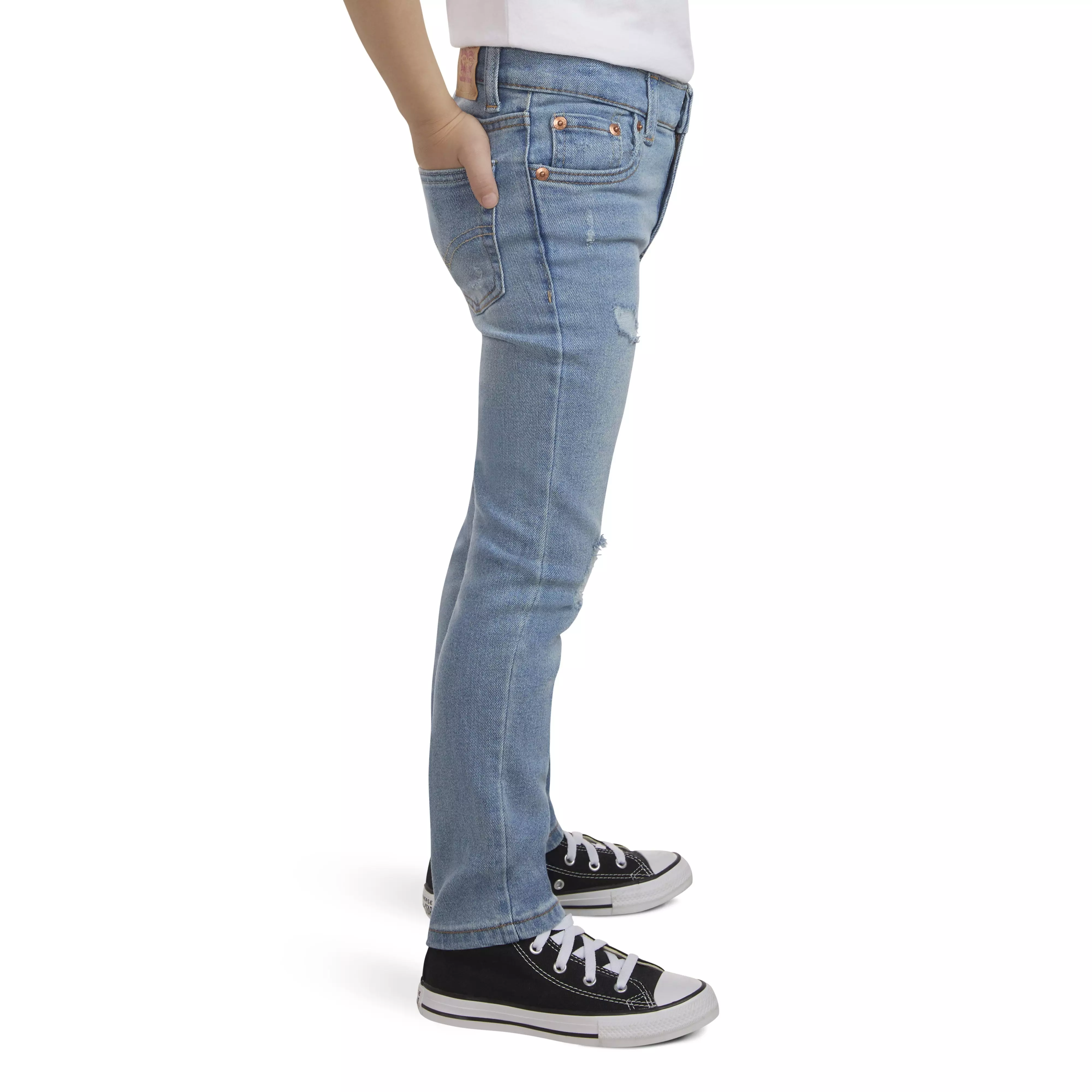 Levi's Little Boys' 510 Skinny Fit Light Blue Wash Denim Jeans - LIGHT BLUE