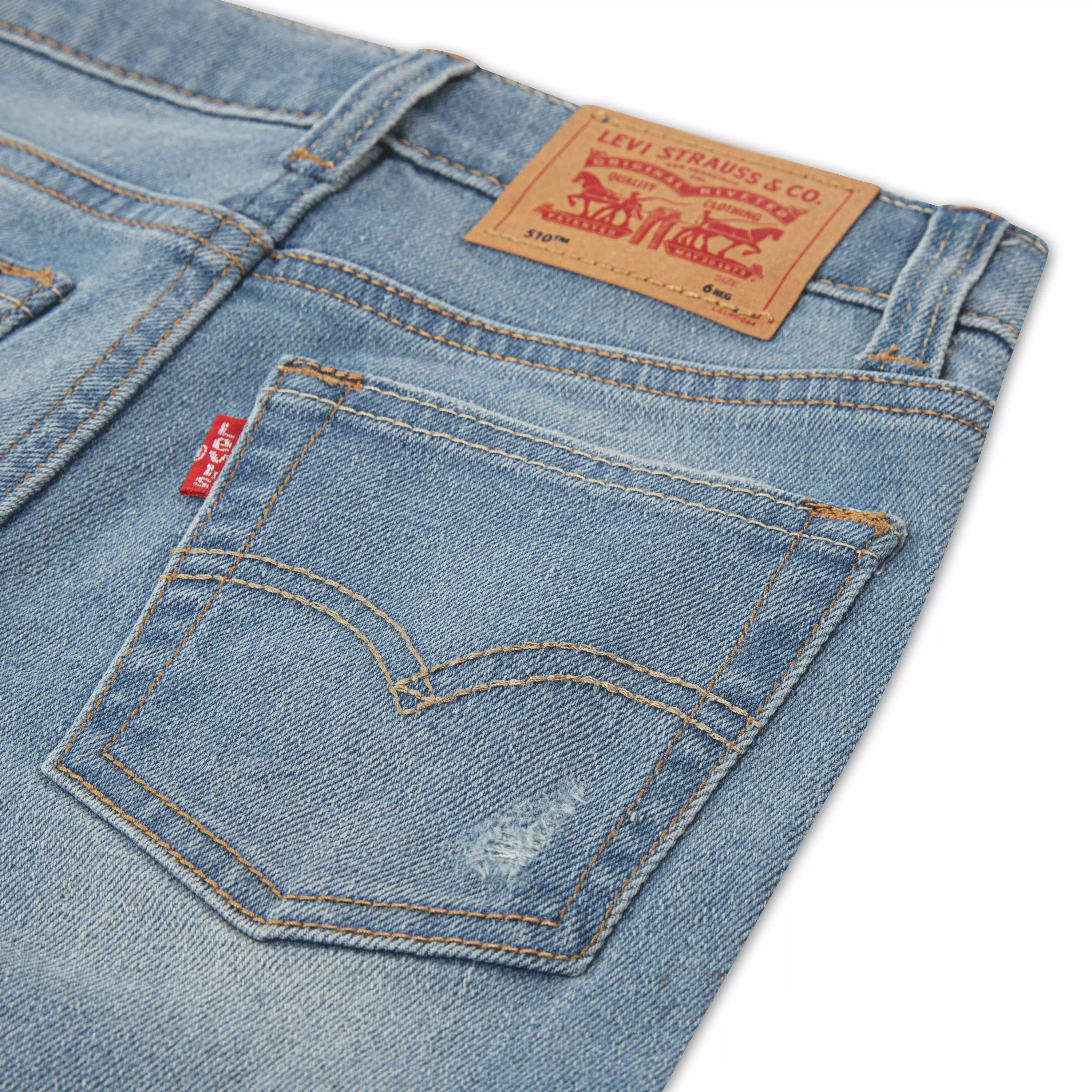 Levi's Little Boys' 510 Skinny Fit Light Blue Wash Denim Jeans - LIGHT BLUE