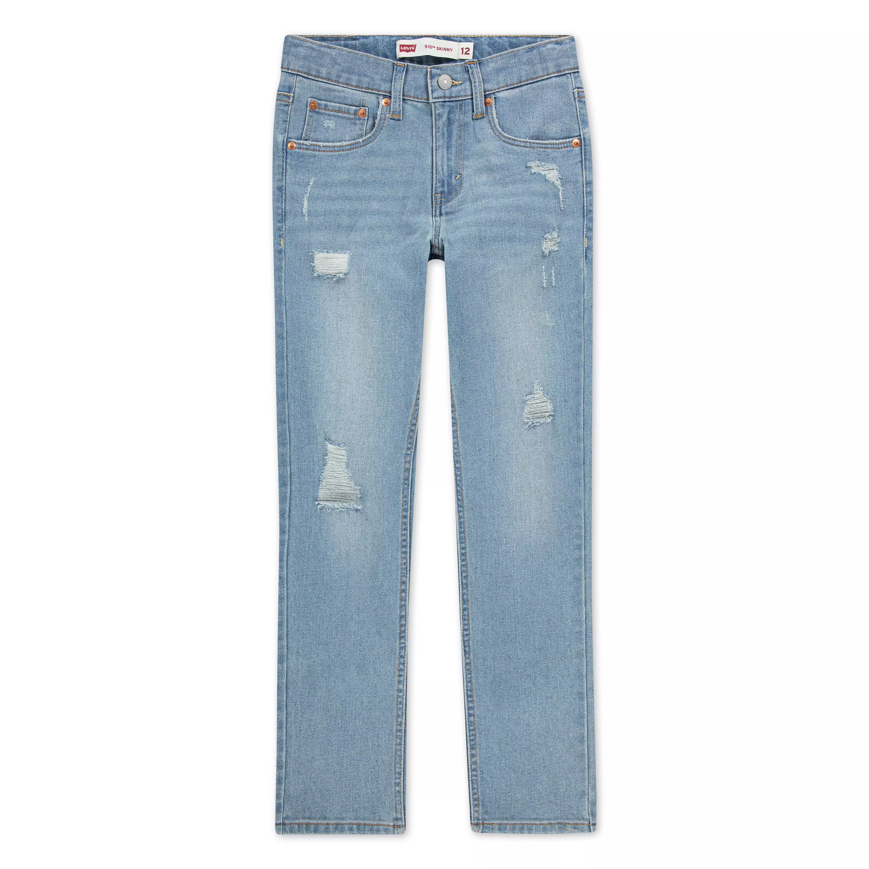 Levi's Big Boys' 510 Skinny Fit Light Blue Wash Denim Jeans - LIGHT BLUE