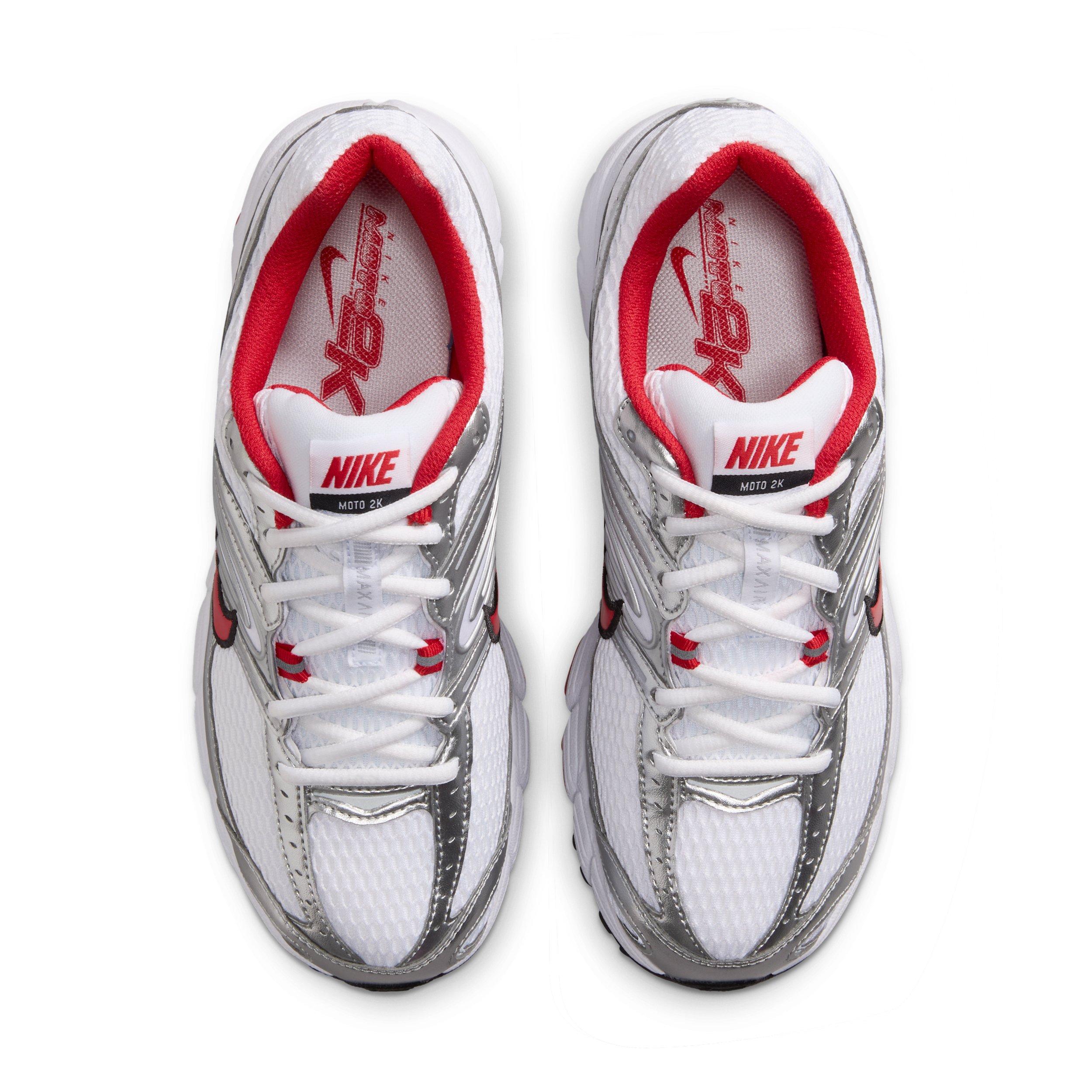 Nike Air Max Moto 2K "White/Metallic Silver/Black/University Red" Women's Shoe - WHITE/SILVER/BLACK/RED Thumbnail View 4