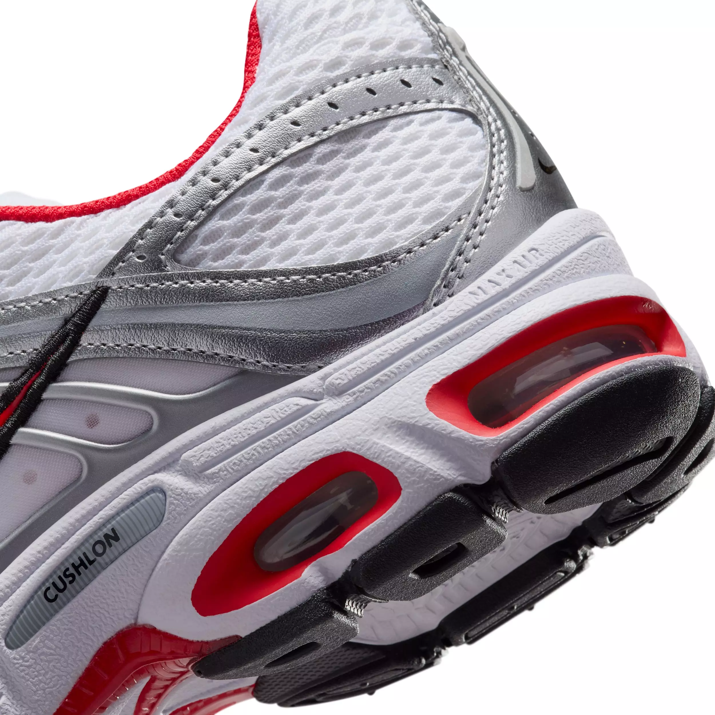 Nike Air Max Moto 2K "White/Metallic Silver/Black/University Red" Women's Shoe - WHITE/SILVER/BLACK/RED