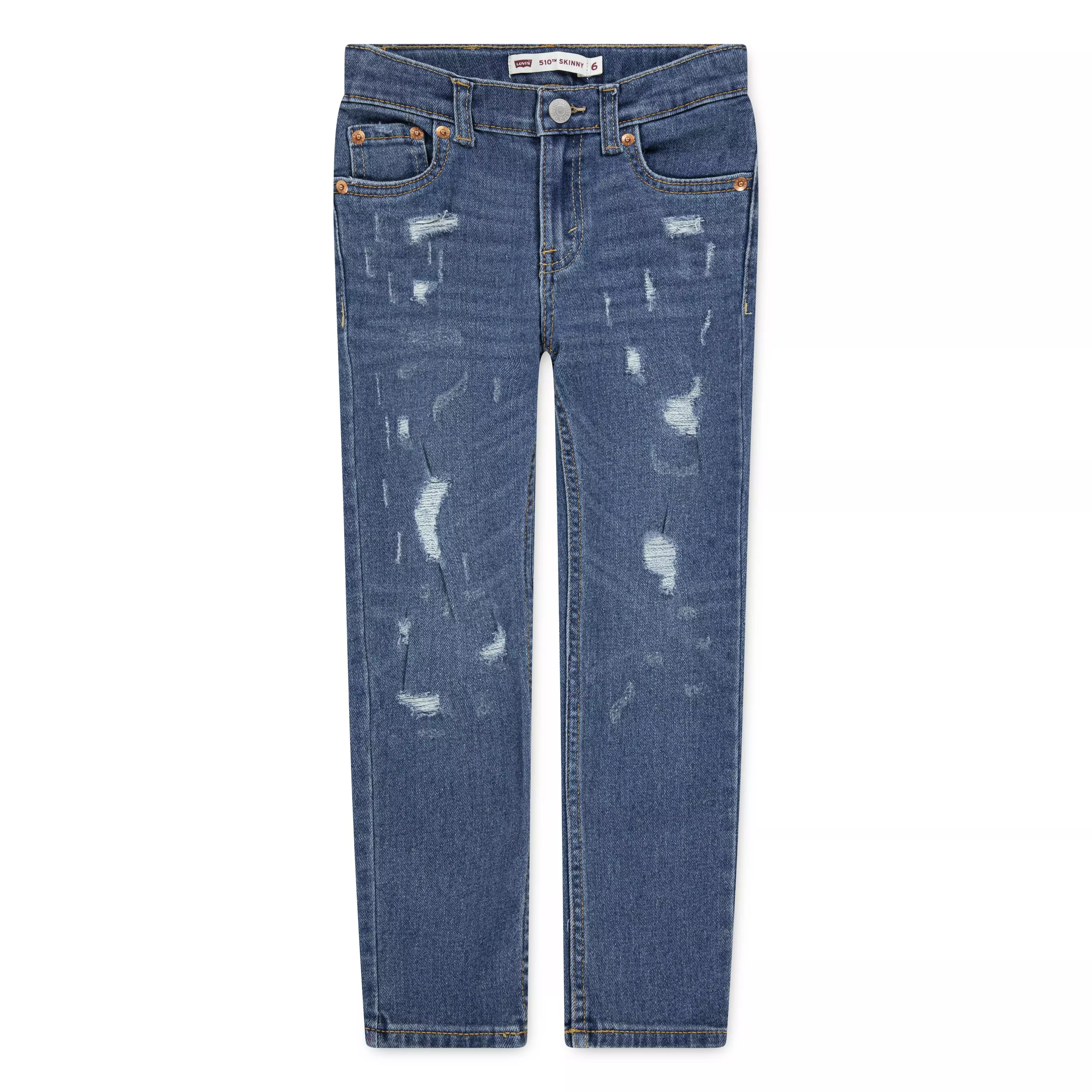 Levi's Little Boys' 510 Skinny Fit Medium Blue Wash Denim Jeans - BLUE