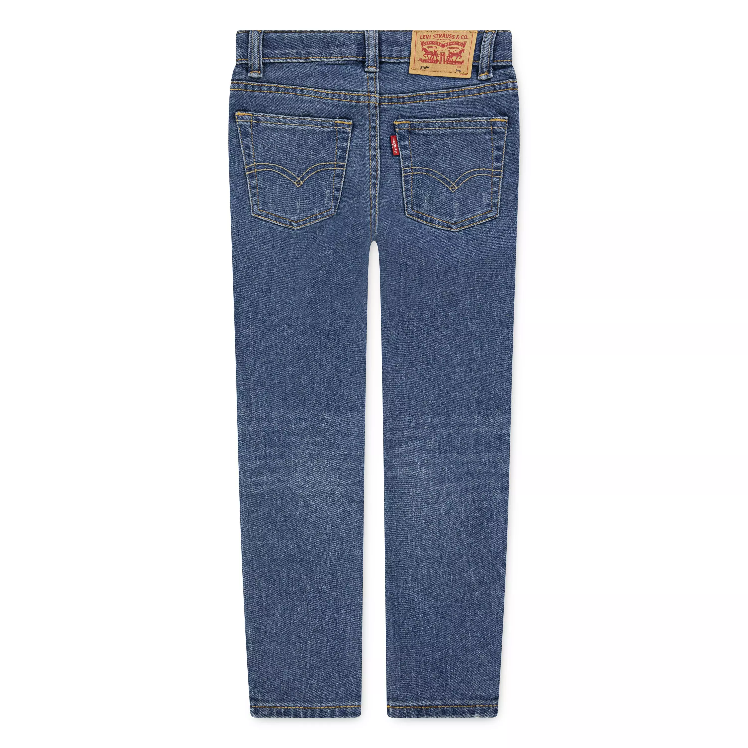 Levi's Little Boys' 510 Skinny Fit Medium Blue Wash Denim Jeans - BLUE