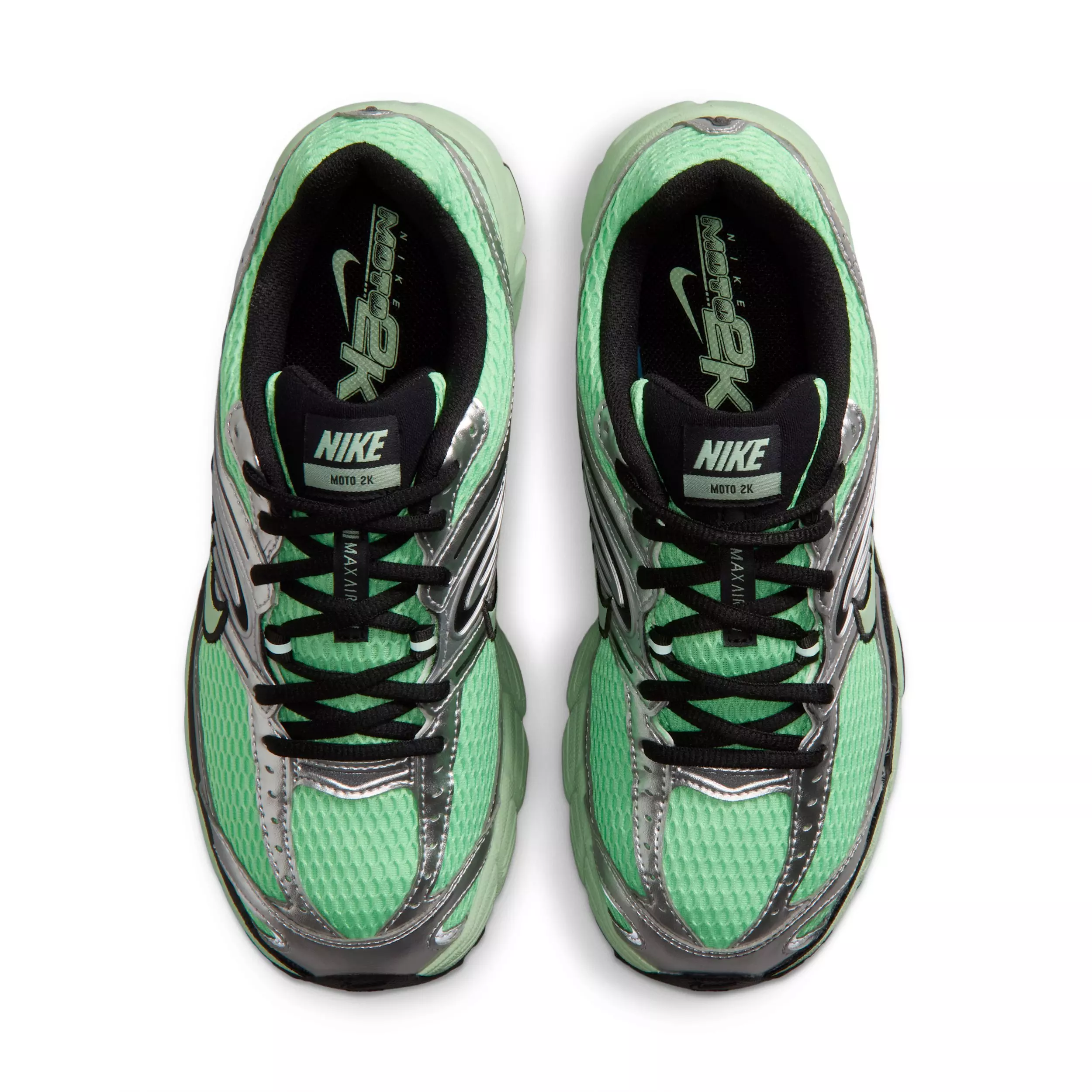 Nike Air Max Moto 2K "Illusion Green/Metallic Silver/Black/Cucumber Calm" Women's Shoe - GREEN/SILVER/BLACK/CUCUMBER