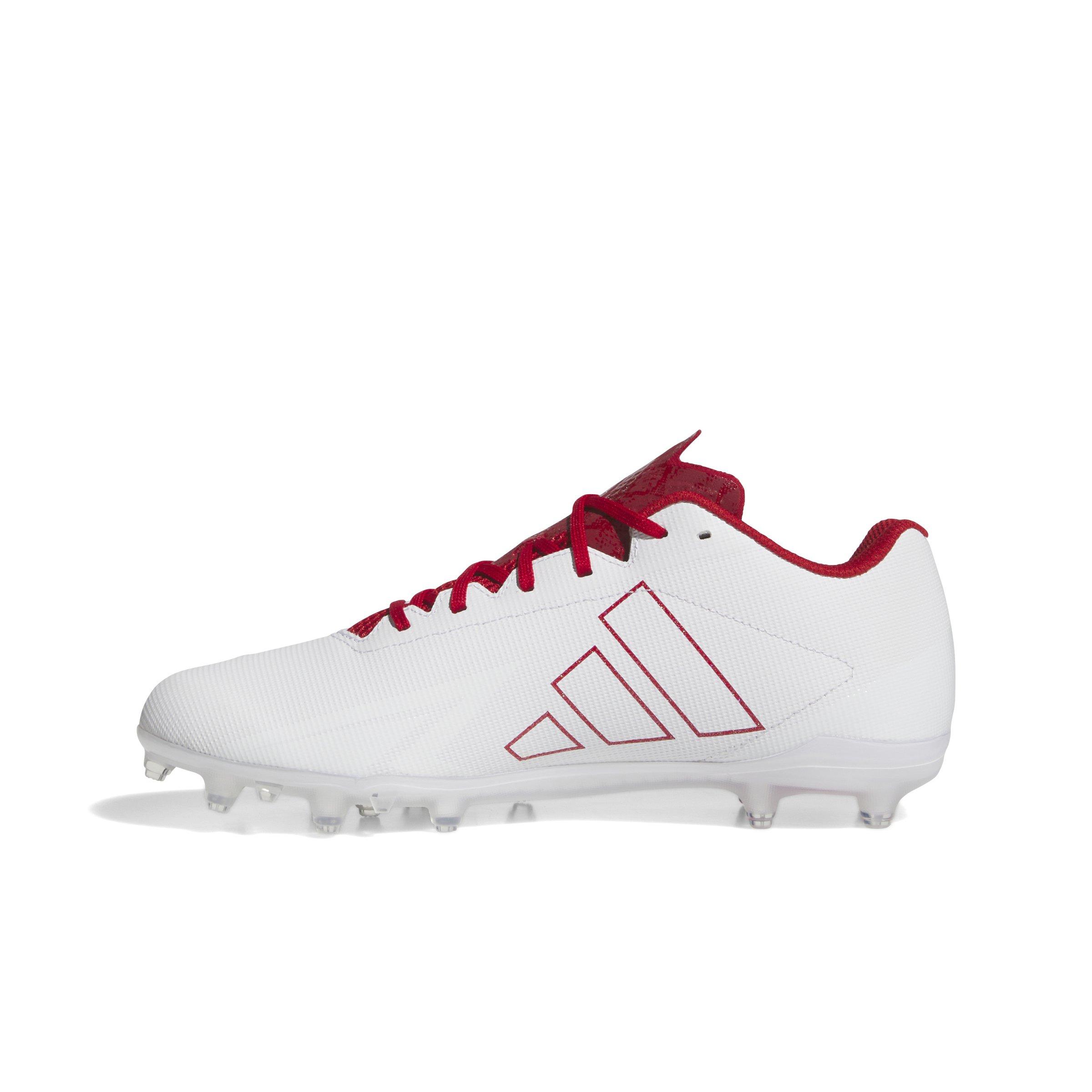 adidas Adizero Electric.2 "Ftwr White/Team Power Red 2/Ftwr White" Men's Football Cleat - WHITE/RED/WHITE Thumbnail View 2