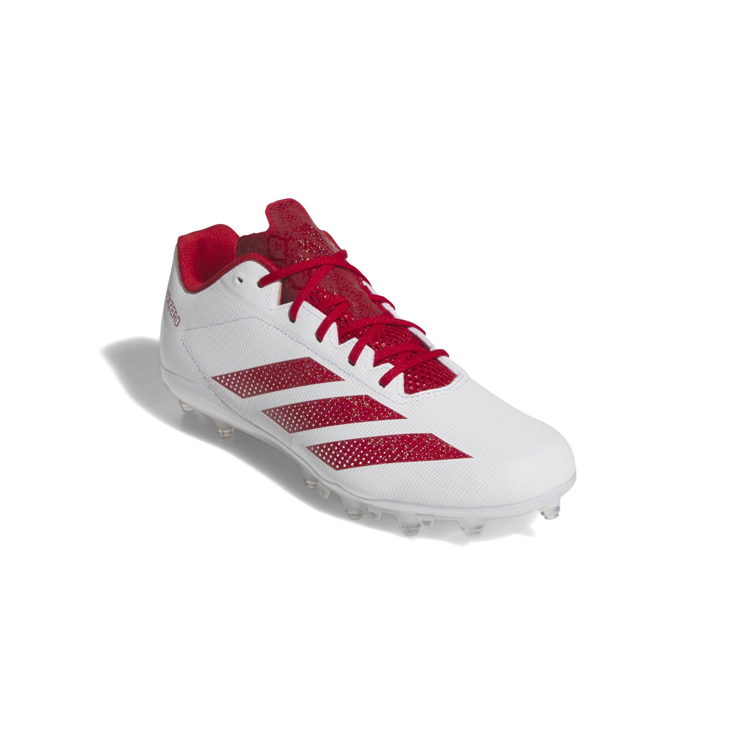 adidas Adizero Electric.2 "Ftwr White/Team Power Red 2/Ftwr White" Men's Football Cleat - WHITE/RED/WHITE Thumbnail View 3