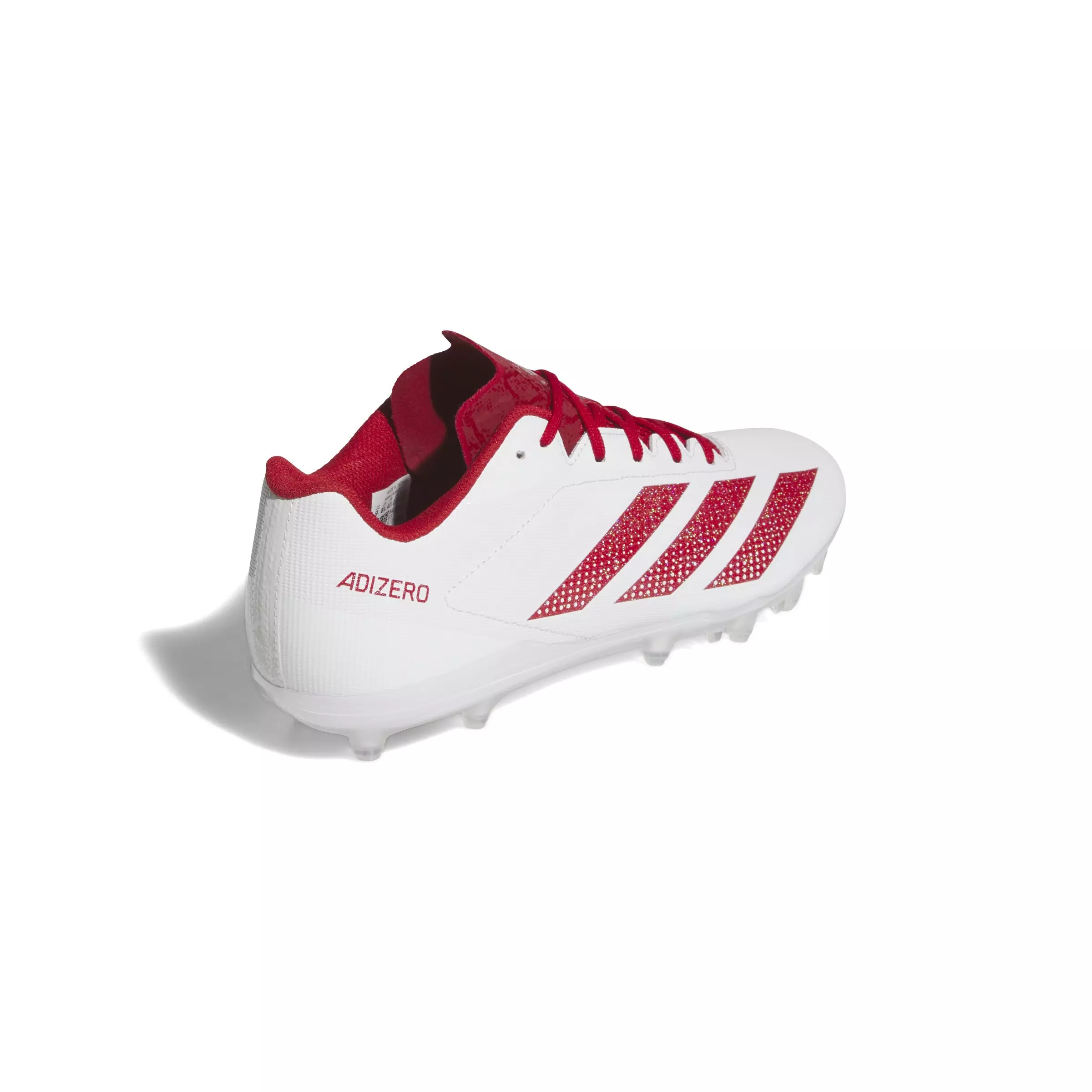 adidas Adizero Electric.2 "Ftwr White/Team Power Red 2/Ftwr White" Men's Football Cleat - WHITE/RED/WHITE