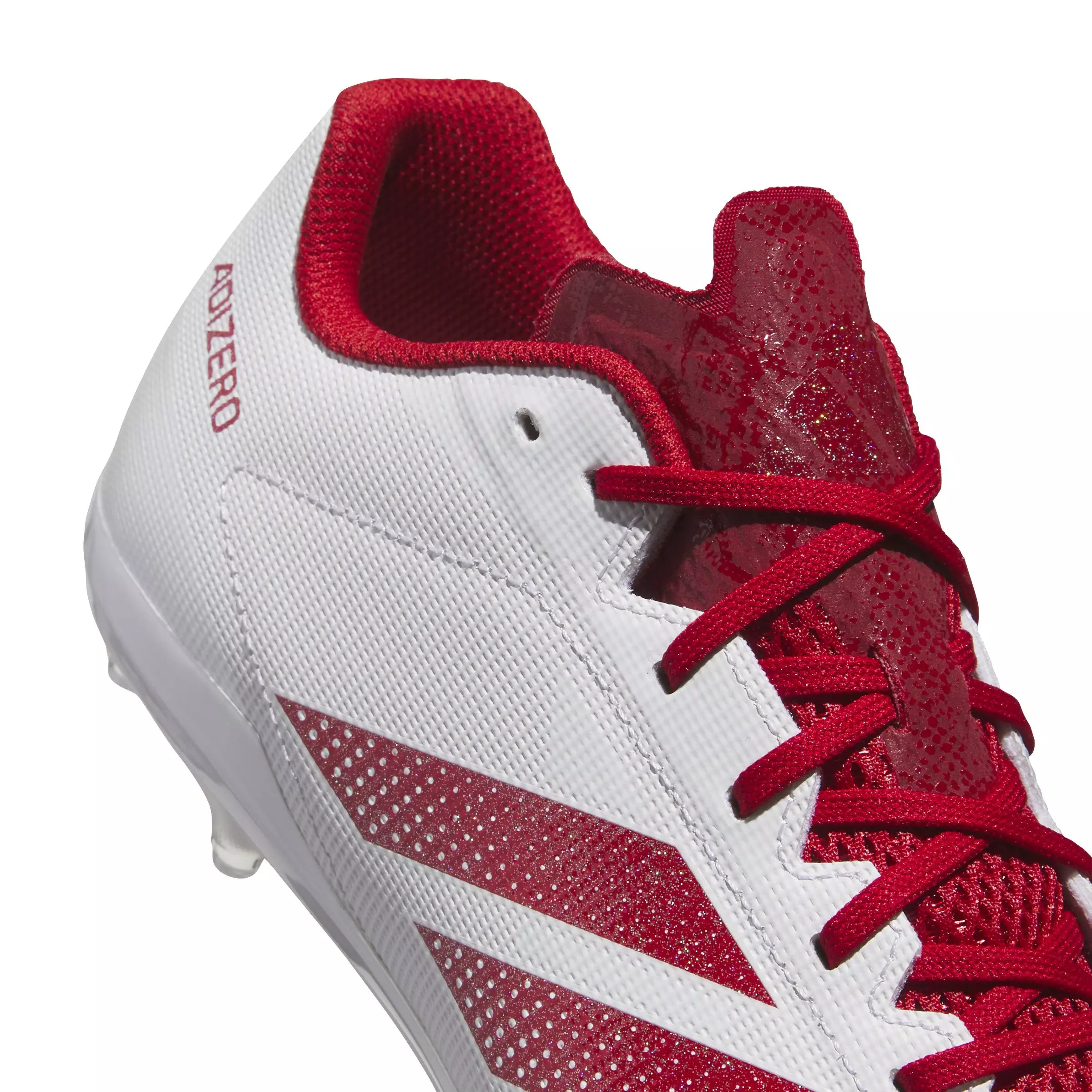 adidas Adizero Electric.2 "Ftwr White/Team Power Red 2/Ftwr White" Men's Football Cleat - WHITE/RED/WHITE