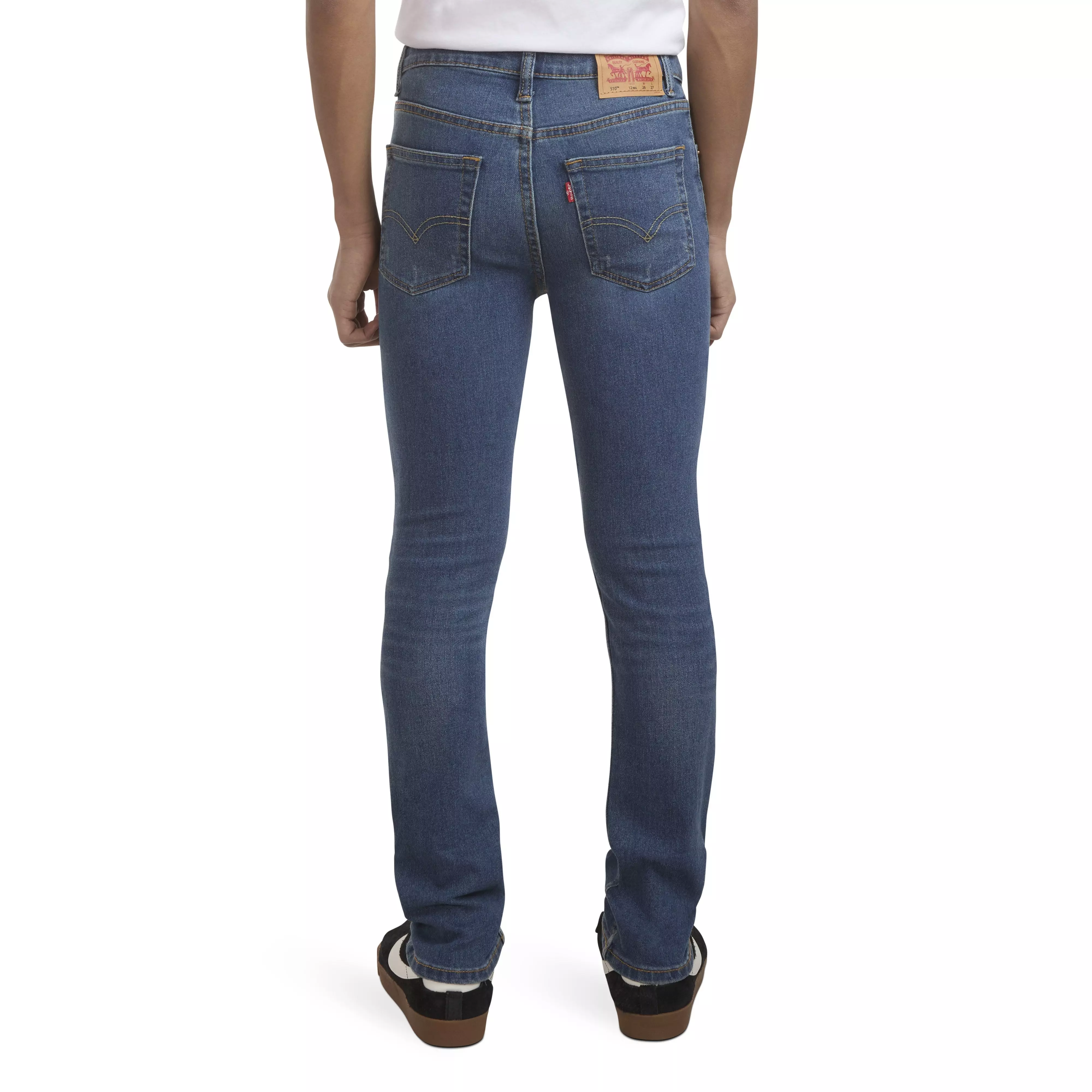 Levi's Big Boys' 510 Skinny Fit Medium Wash Denim Jeans - Blue - BLUE