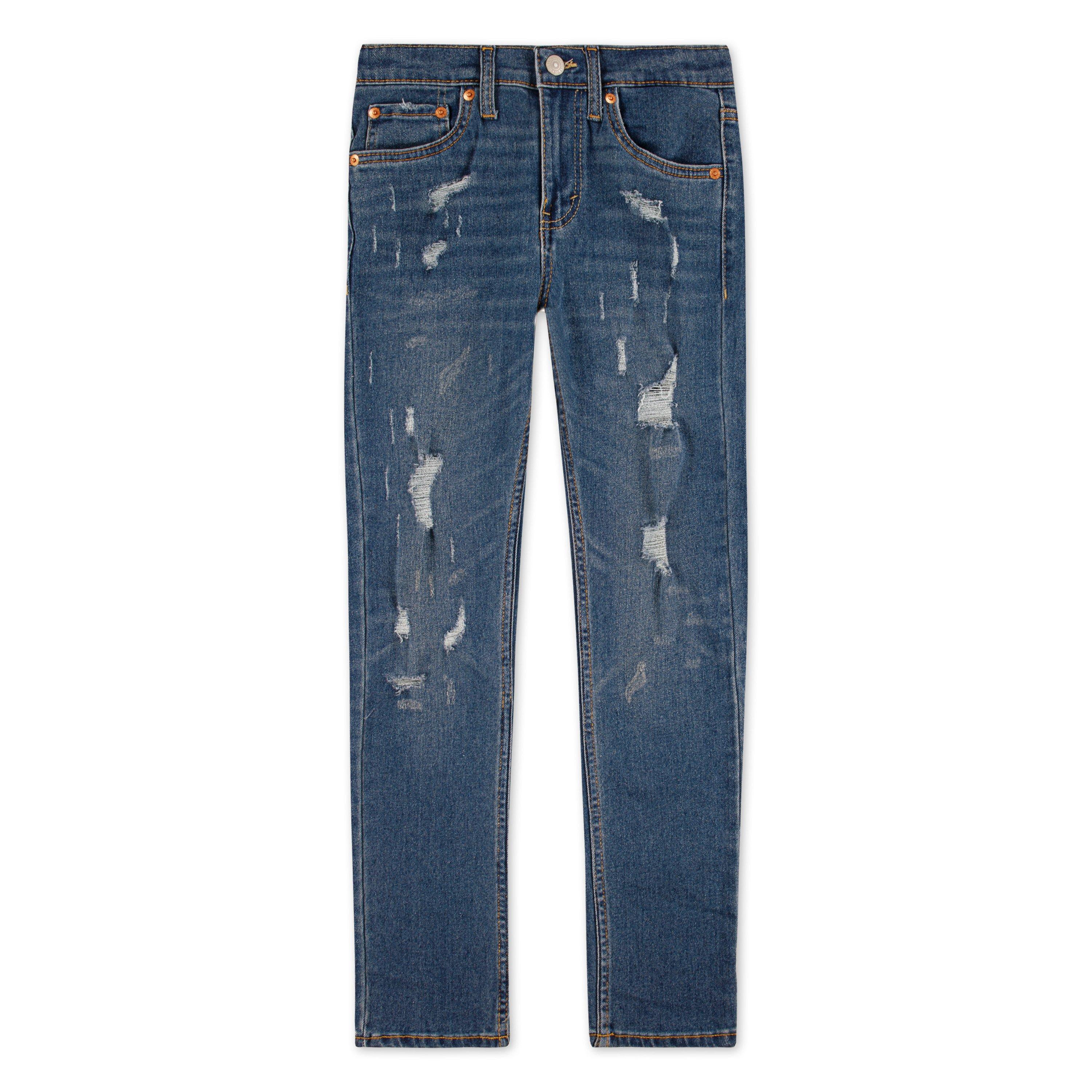 Levi's Big Boys' 510 Skinny Fit Medium Blue Wash Denim Jeans - BLUE Thumbnail View 5