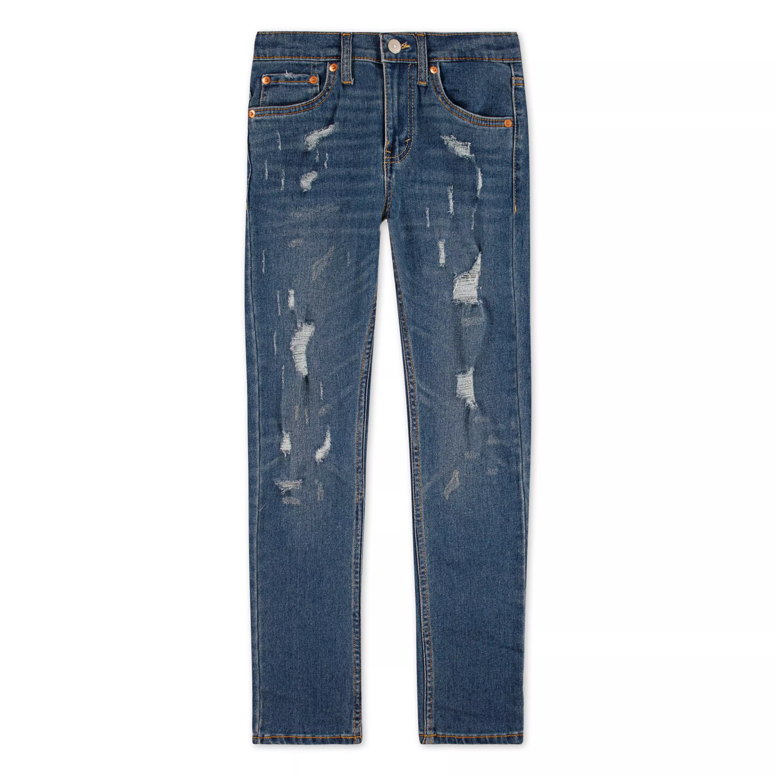 Levi's Big Boys' 510 Skinny Fit Medium Wash Denim Jeans - Blue - BLUE