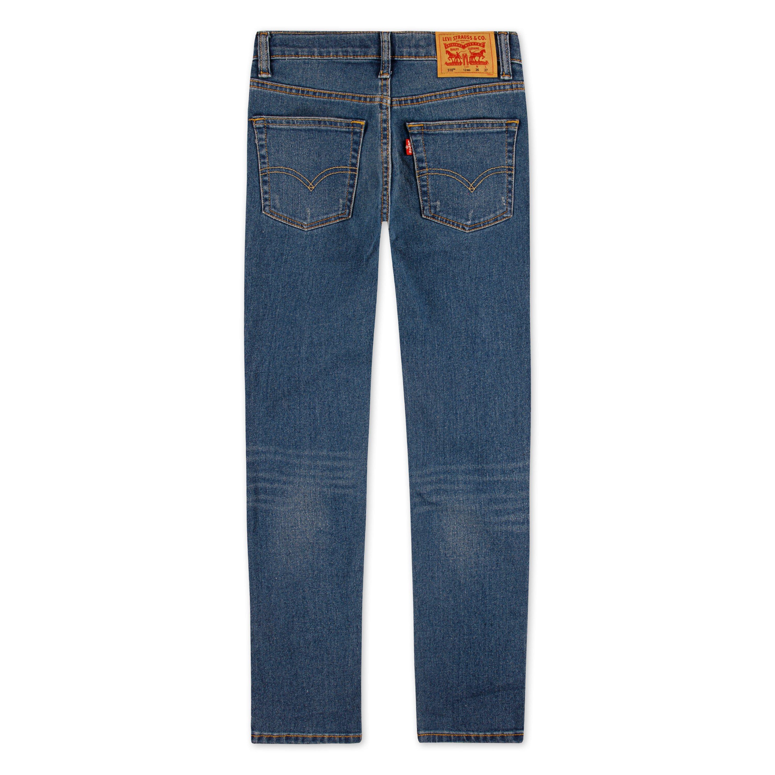 Levi's Big Boys' 510 Skinny Fit Medium Blue Wash Denim Jeans - BLUE Thumbnail View 6
