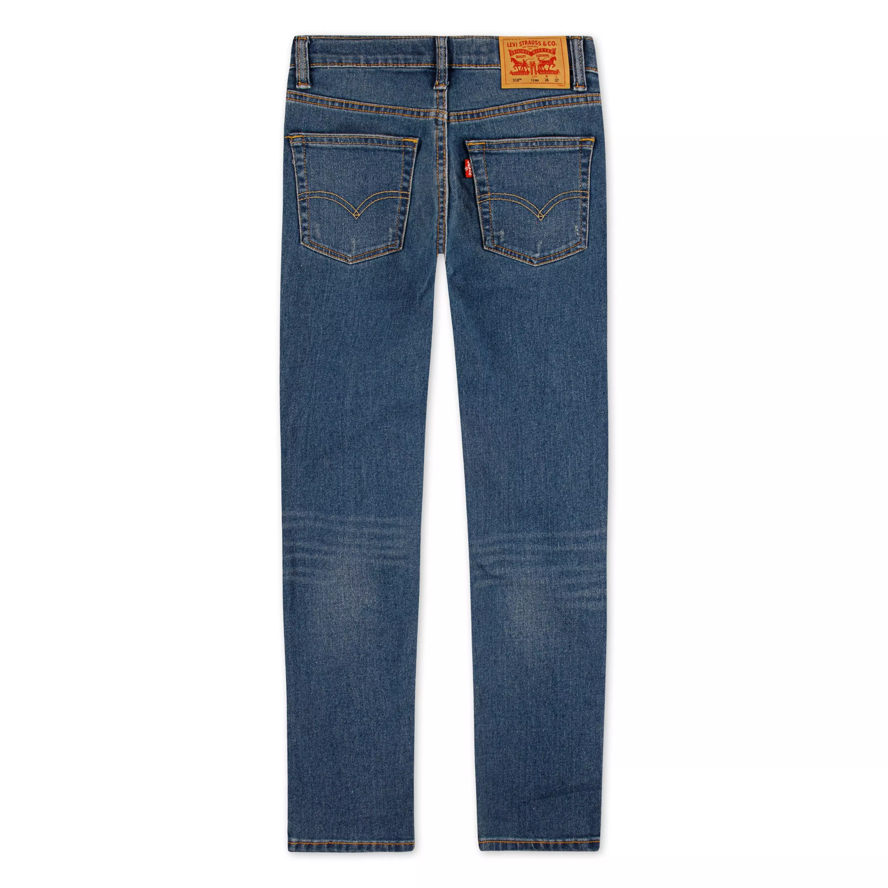 Levi's Big Boys' 510 Skinny Fit Medium Blue Wash Denim Jeans - BLUE